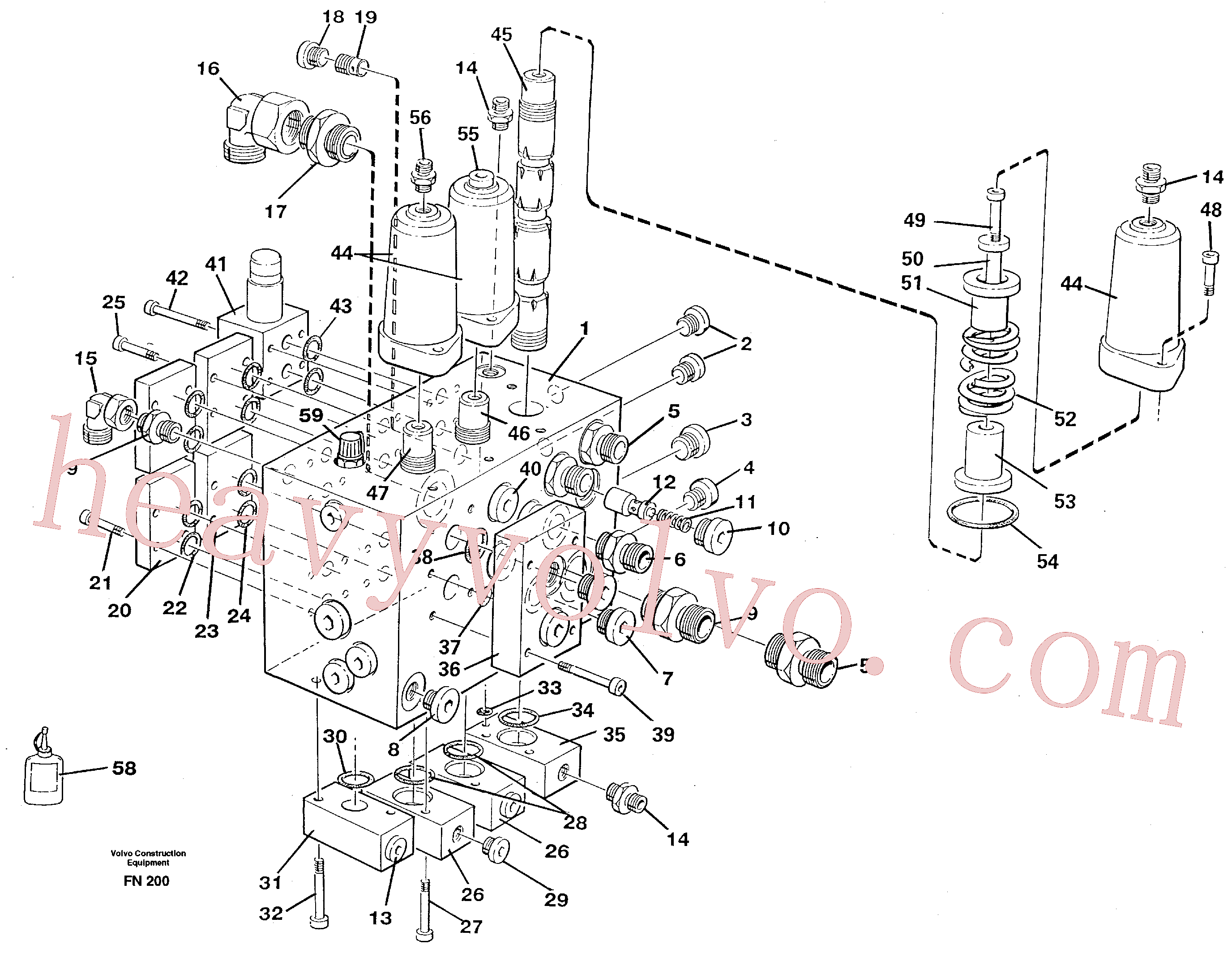 VOE14023408 for Volvo Slew valve assembly(FN200 assembly)