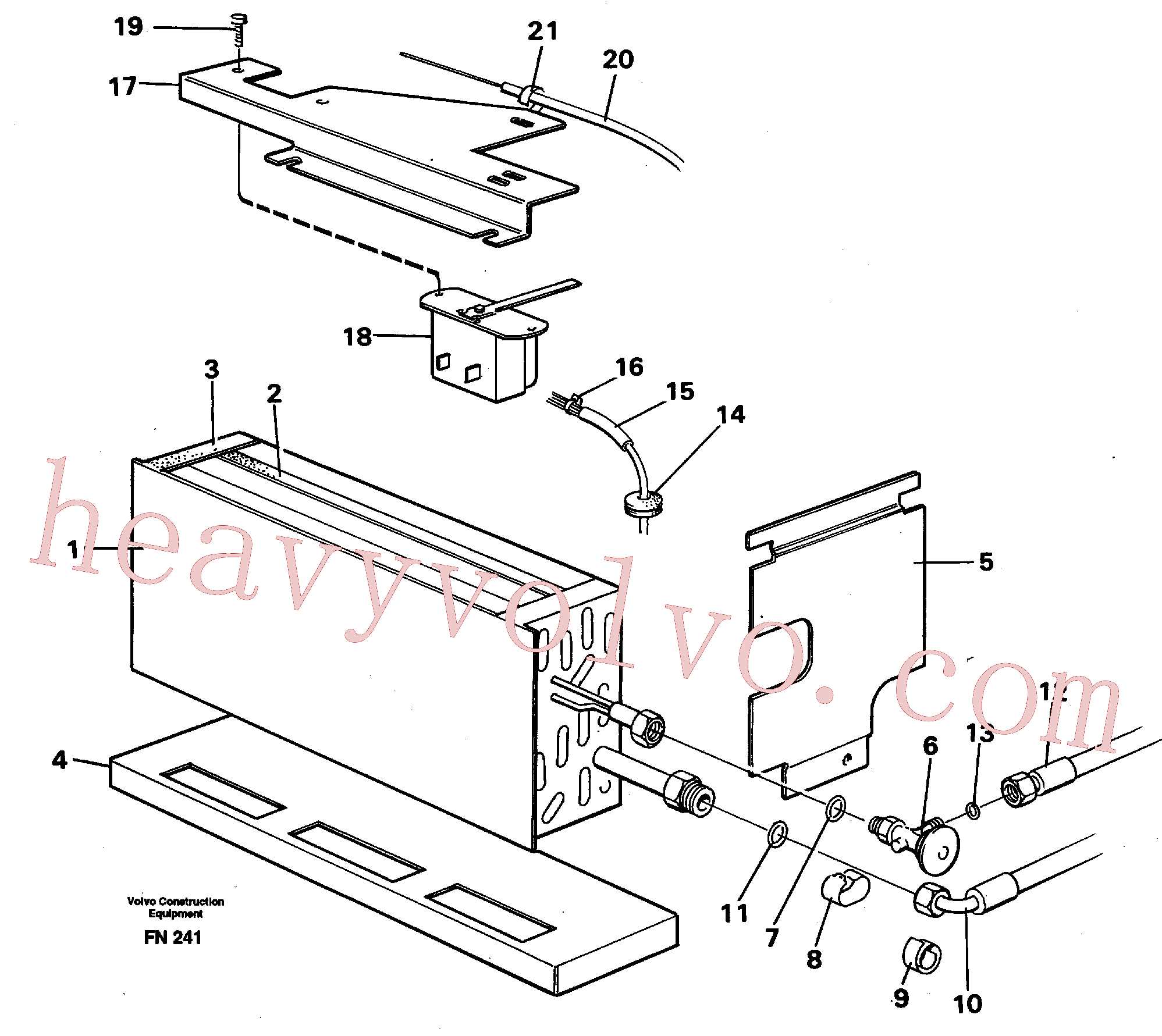 VOE14213847 for Volvo Evaporator with fitting parts Cooling agent R134 A(FN241 assembly)