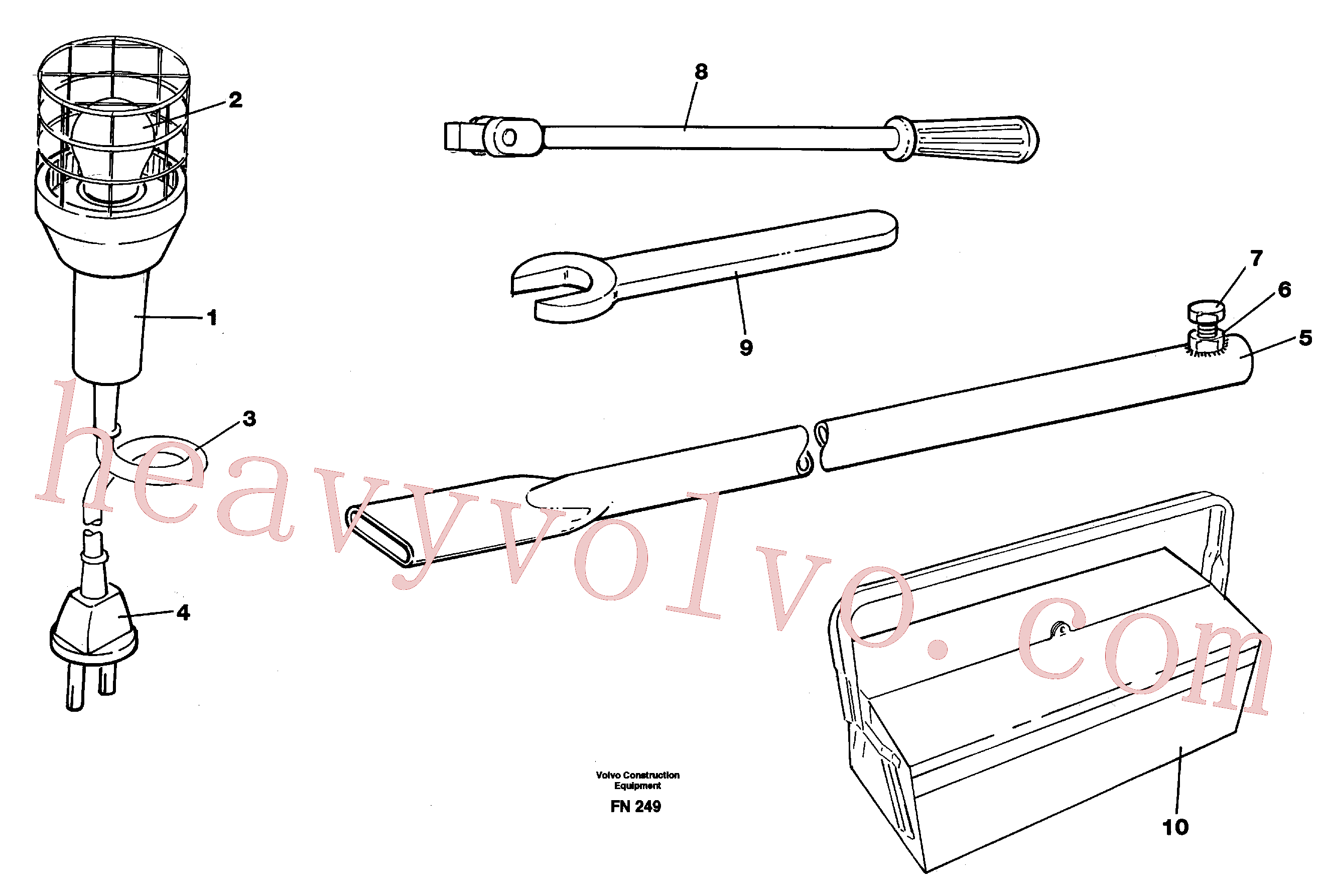 VOE962074 for Volvo Tools(FN249 assembly)