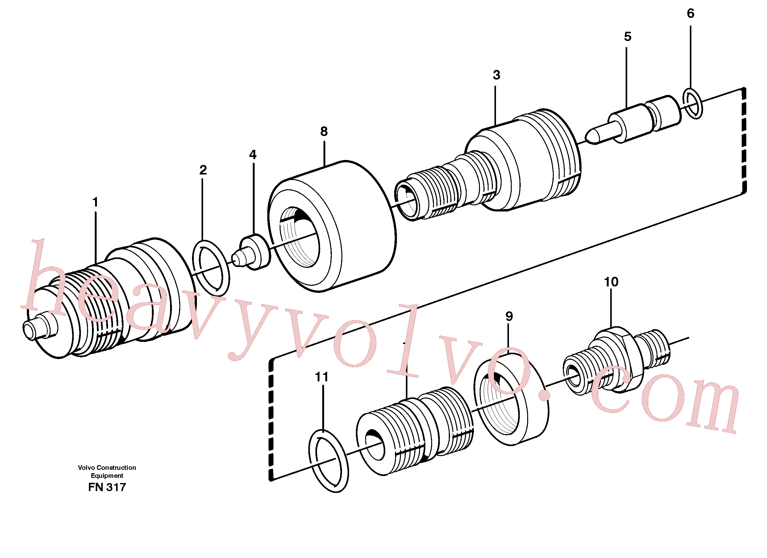 VOE14211968 for Volvo Pressure limiting valve(FN317 assembly)