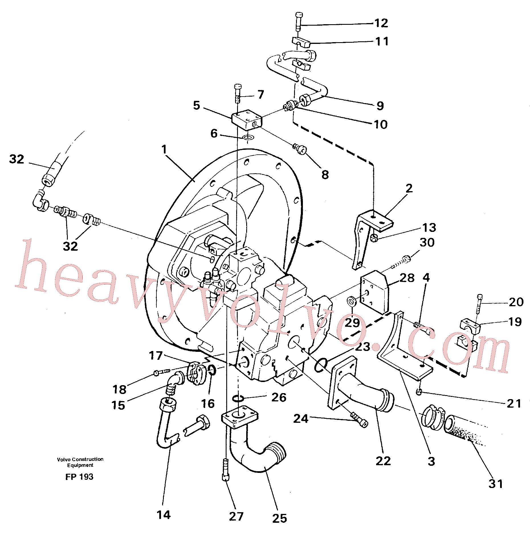 VOE14267688 for Volvo Pump installation(FP193 assembly)