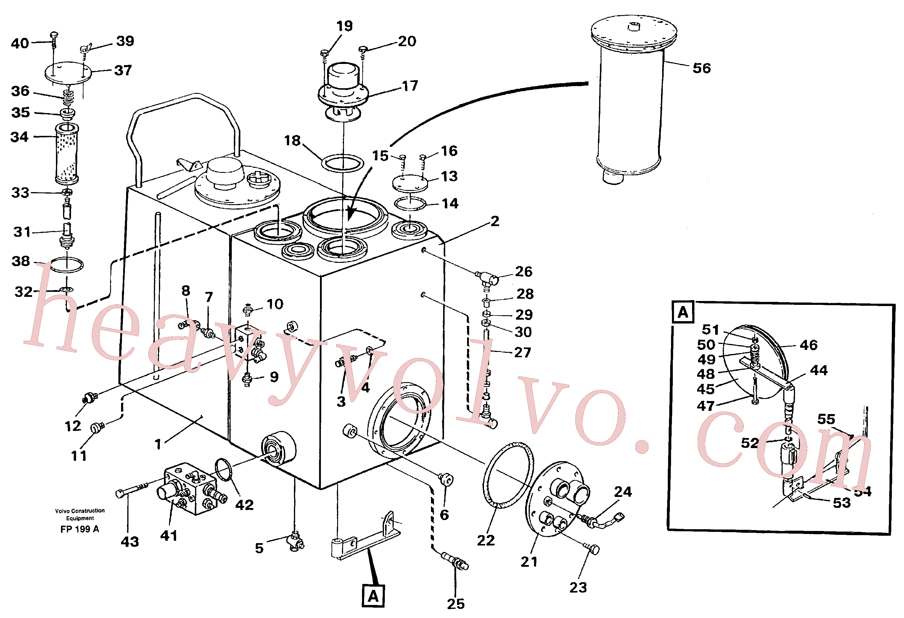 VOE14012329 for Volvo Hydraulic oil tank(FP199A assembly)