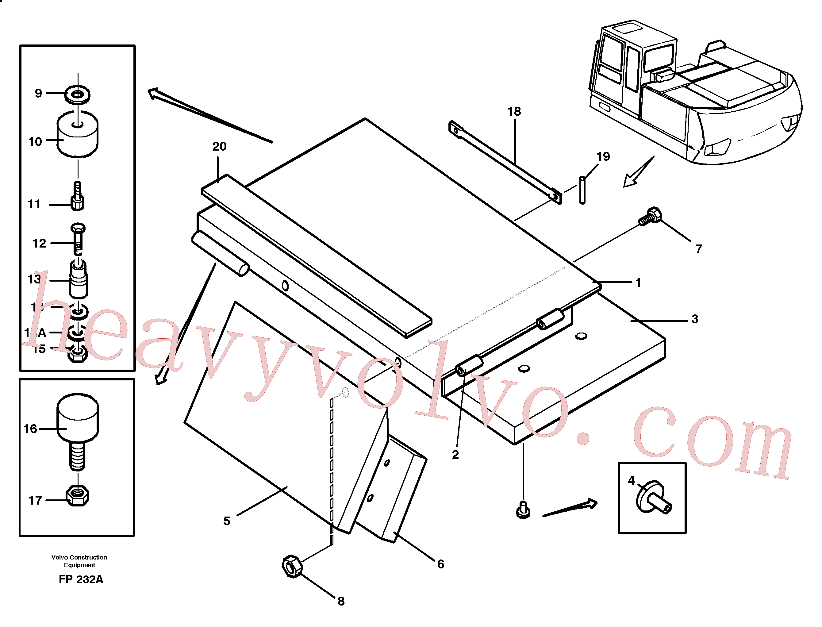 VOE14014594 for Volvo Hatch, valve housing(FP232A assembly)