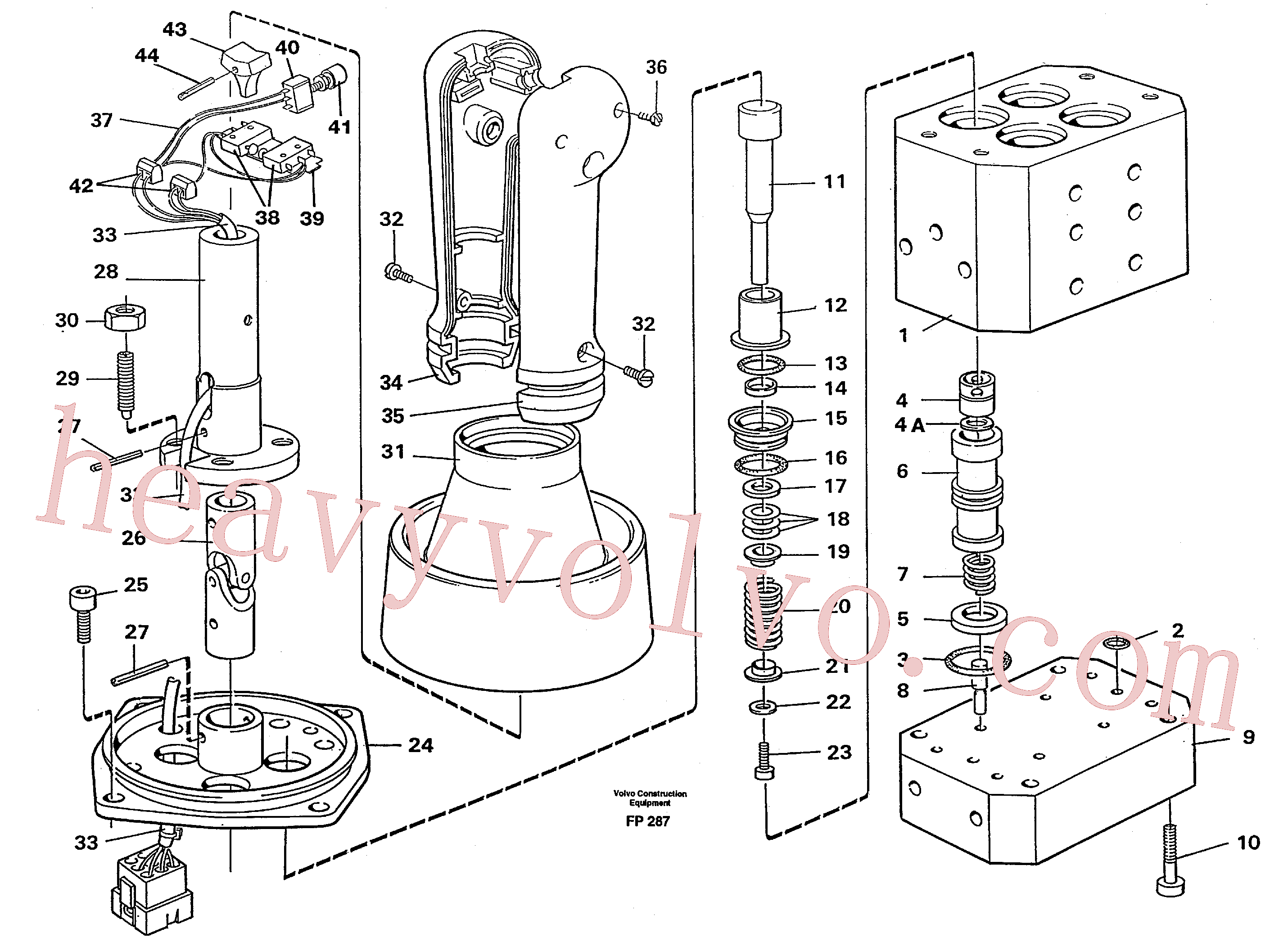 VOE14243123 for Volvo Control pressure valve(FP287 assembly)