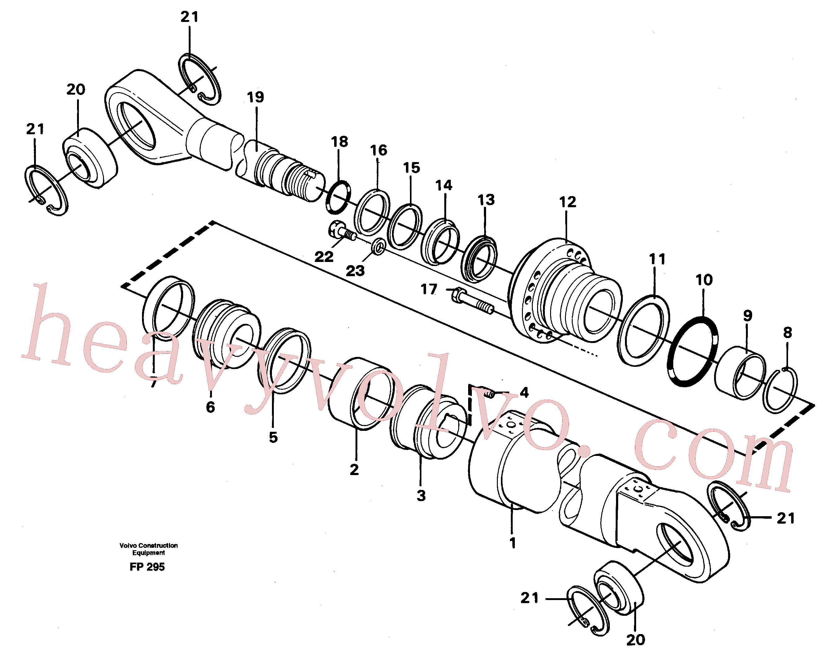 VOE14237768 for Volvo Knuckle cylinder(FP295 assembly)