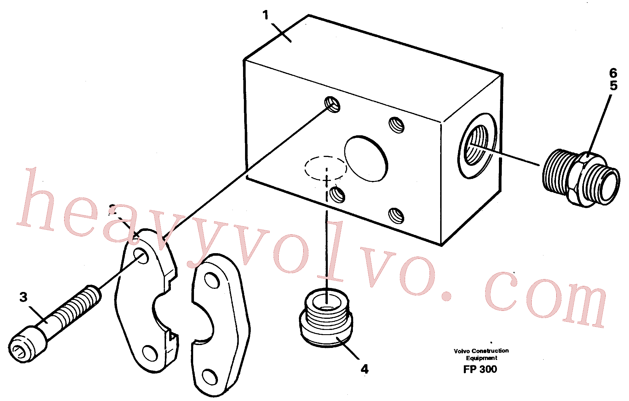 VOE14252134 for Volvo Adapter(FP300 assembly)