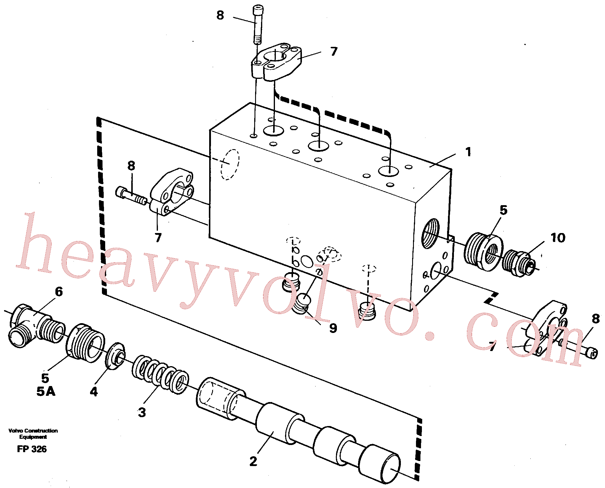 VOE14014660 for Volvo Operating valve(FP326 assembly)