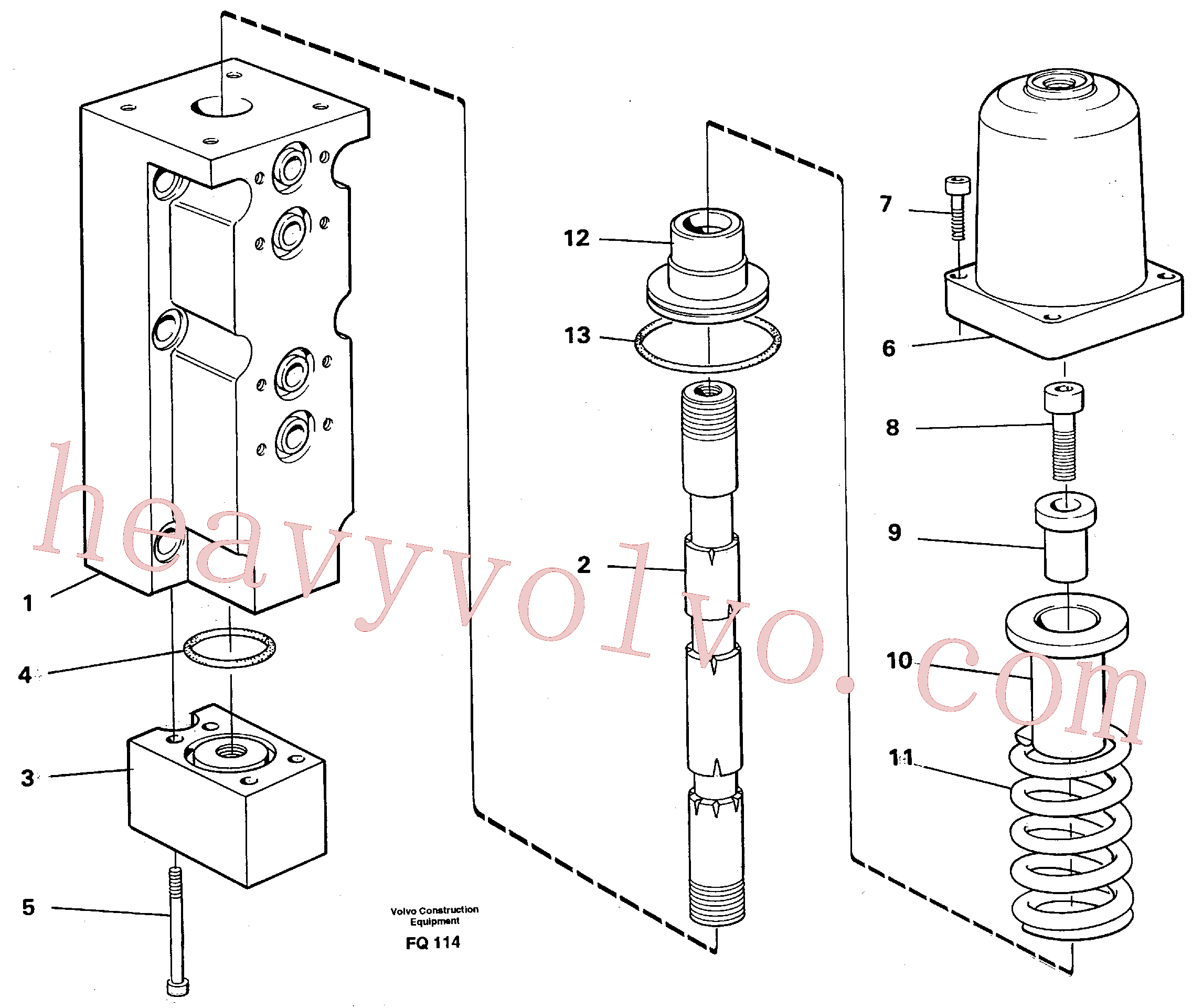 VOE14255976 for Volvo Four-way valve, boom primary(FQ114 assembly)