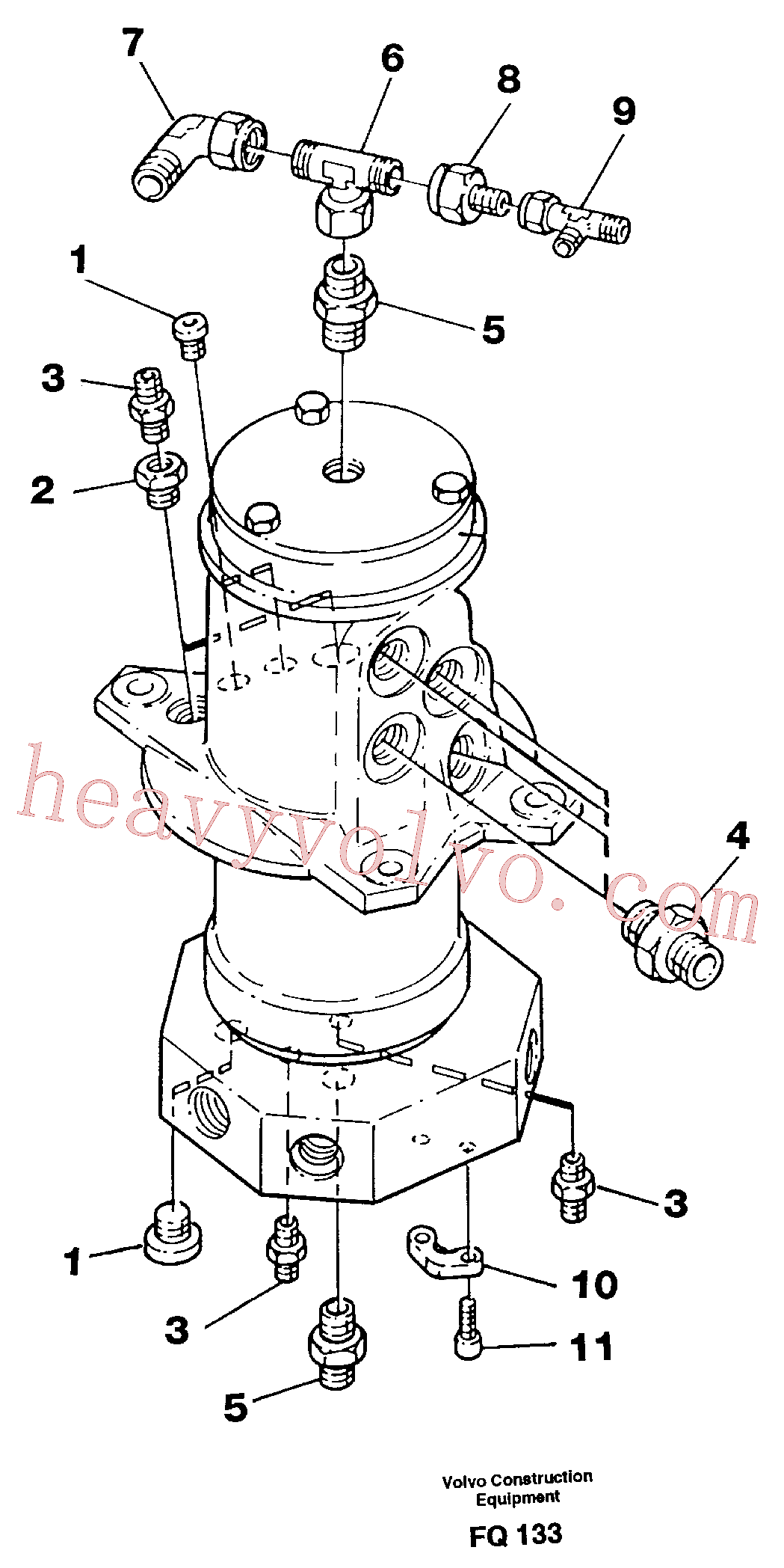 VOE14023256 for Volvo Centre passage, fittings(FQ133 assembly)