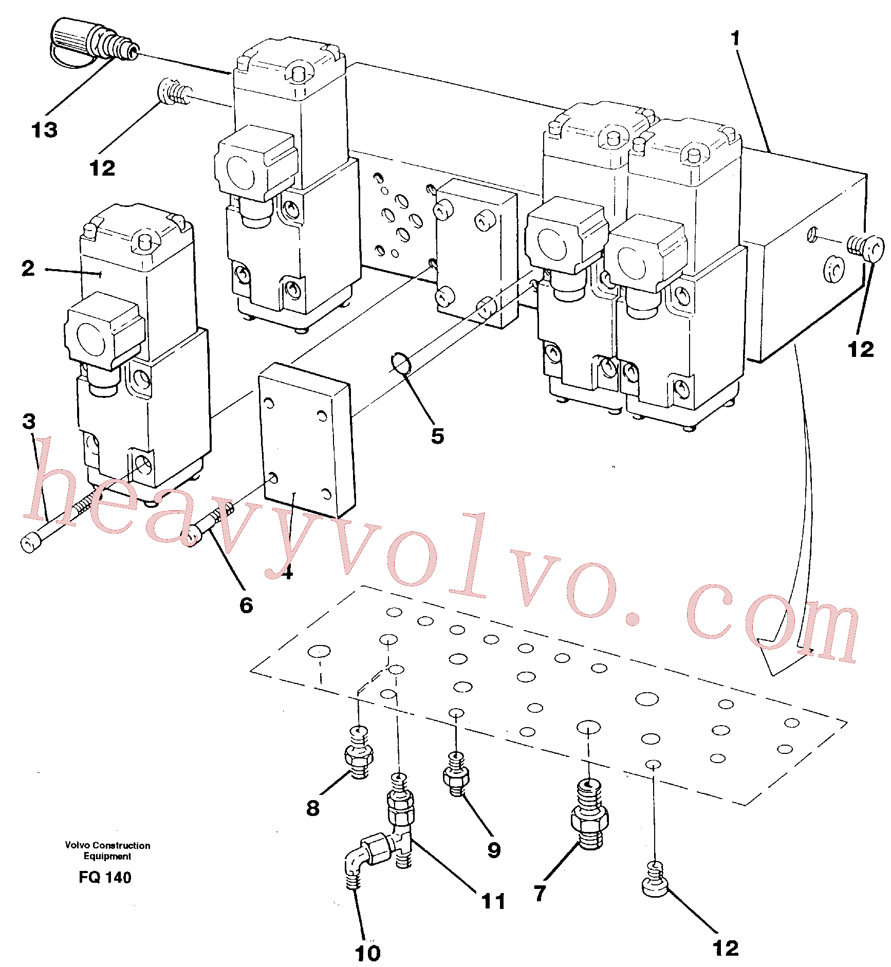 VOE957030 for Volvo Stop control block(FQ140 assembly)