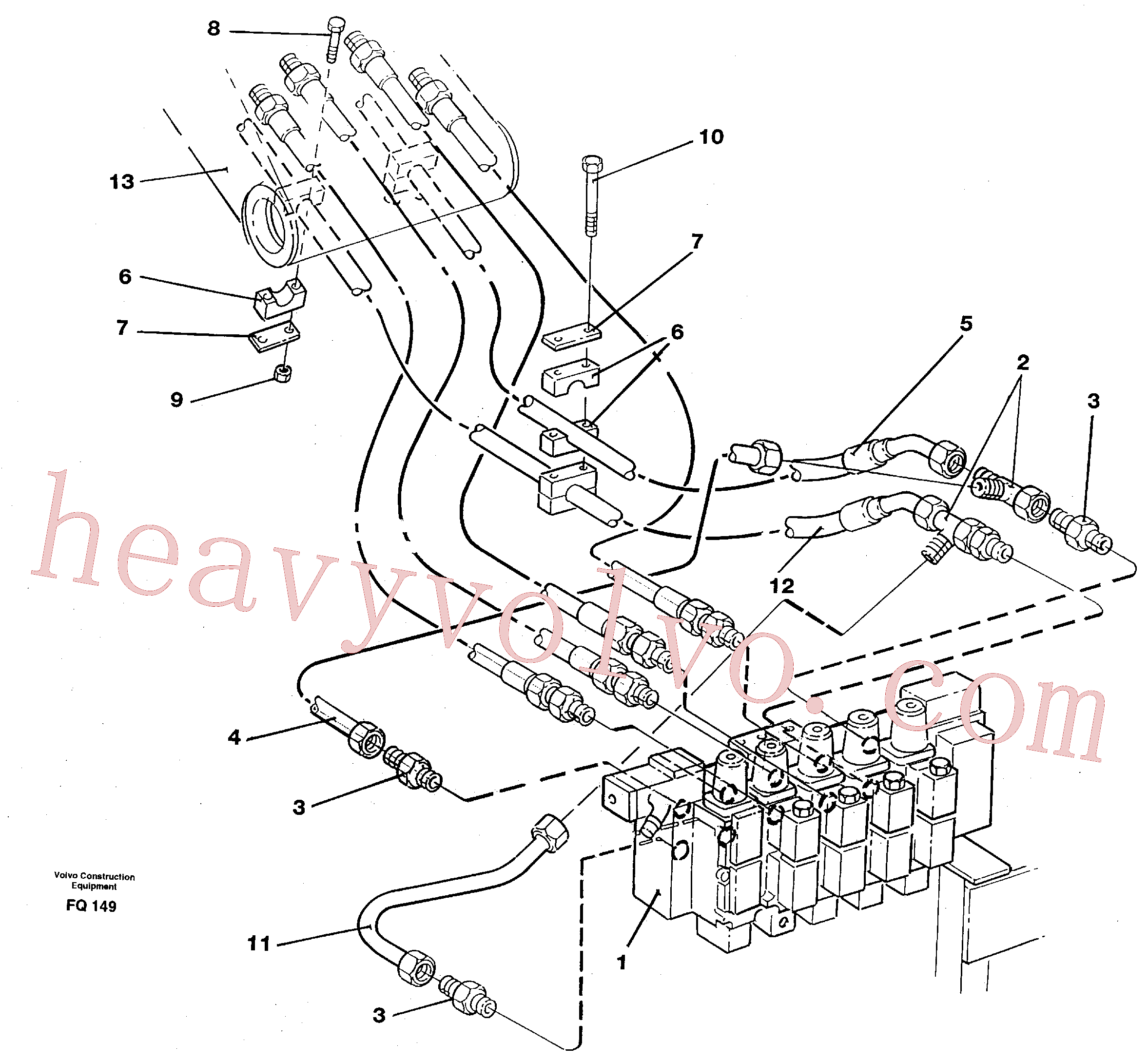 VOE14251059 for Volvo Hydraulic system, boom(FQ149 assembly)