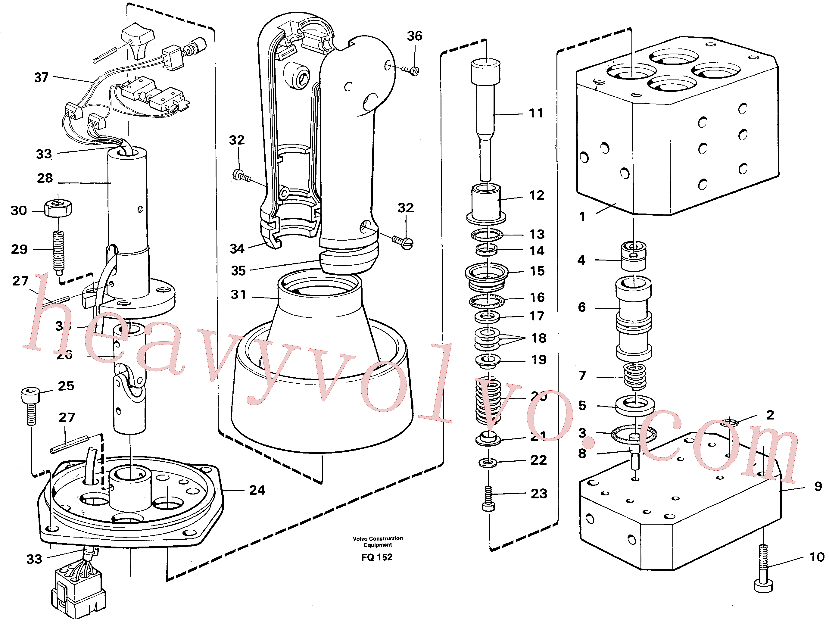 VOE14241246 for Volvo Control pressure valve(FQ152 assembly)