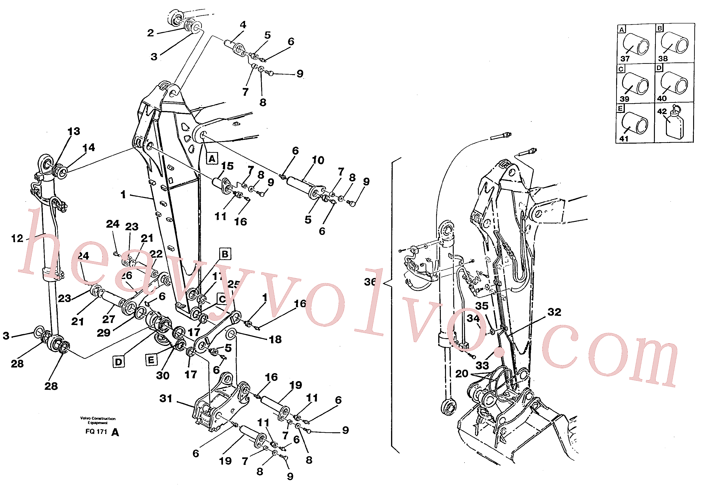 VOE14266252 for Volvo Dipper arm 1.90m/2.40m(FQ171A assembly)