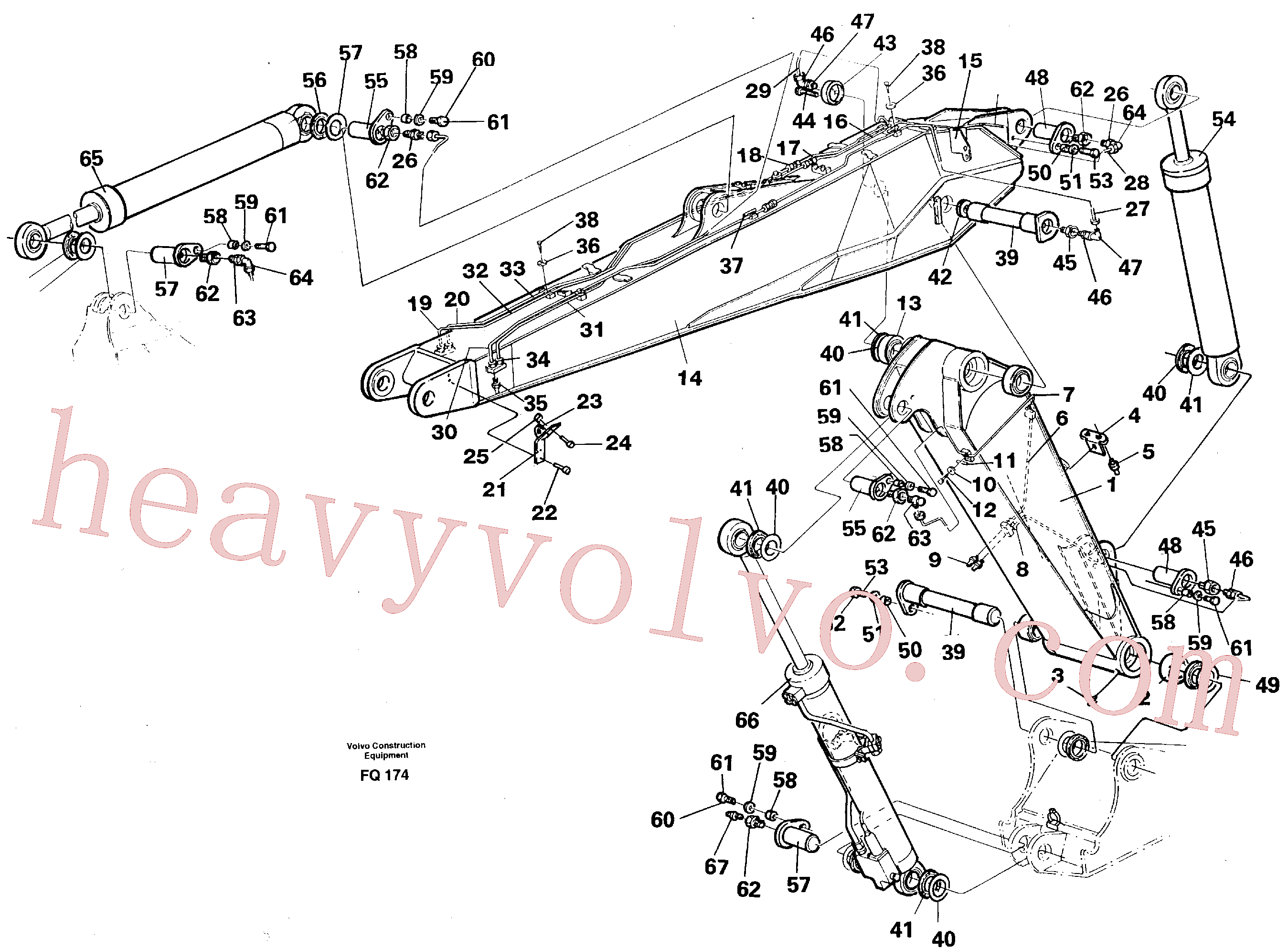 VOE14253078 for Volvo Adjustable boom(FQ174 assembly)