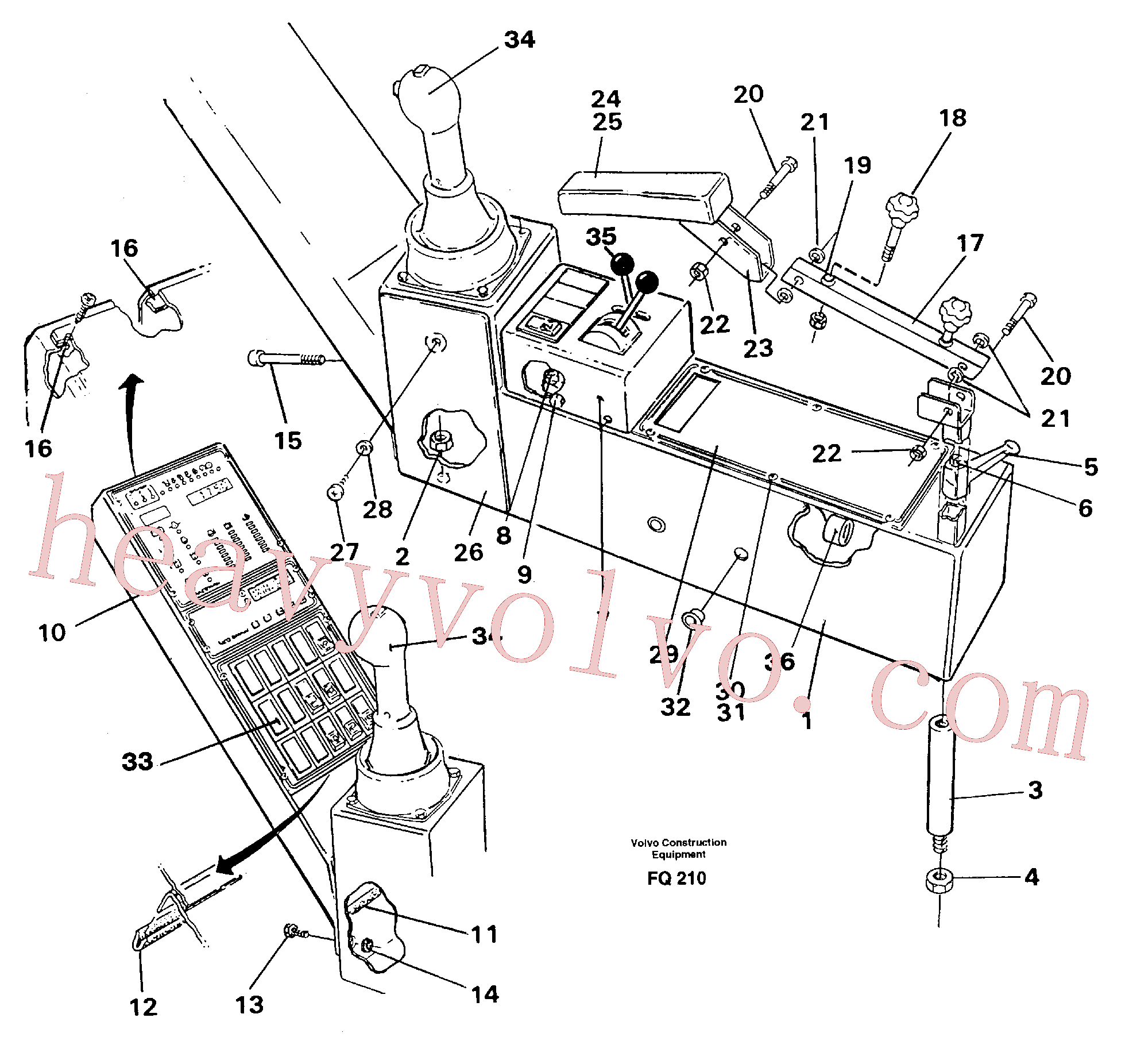 VOE14213384 for Volvo Side panel right(FQ210 assembly)