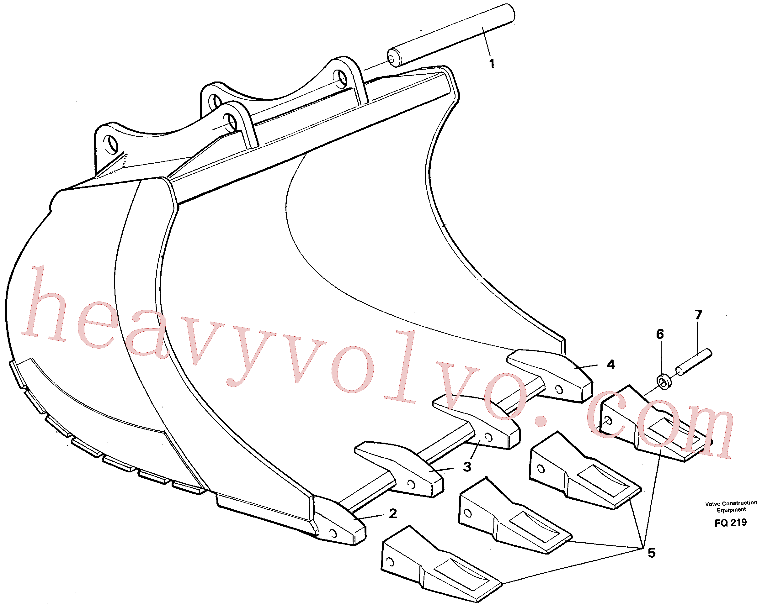 VOE14257786 for Volvo Buckets for Quickfit withplate cutting edges(FQ219 assembly)