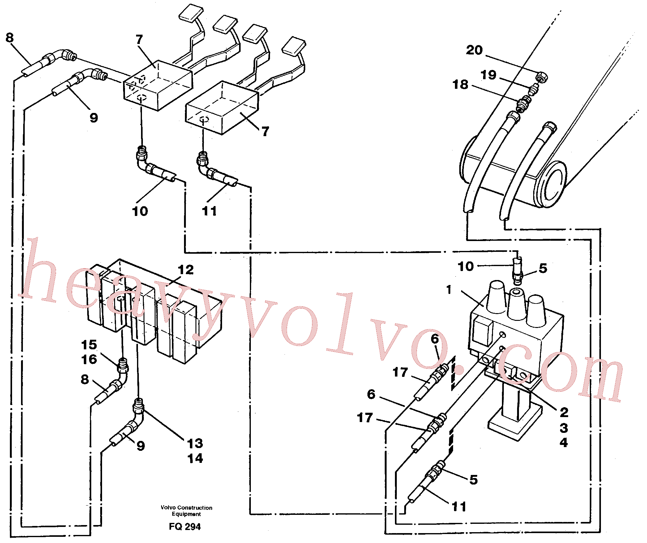 VOE14211899 for Volvo Slope bucket/rotator equipment for mono-boom in base machine(FQ294 assembly)