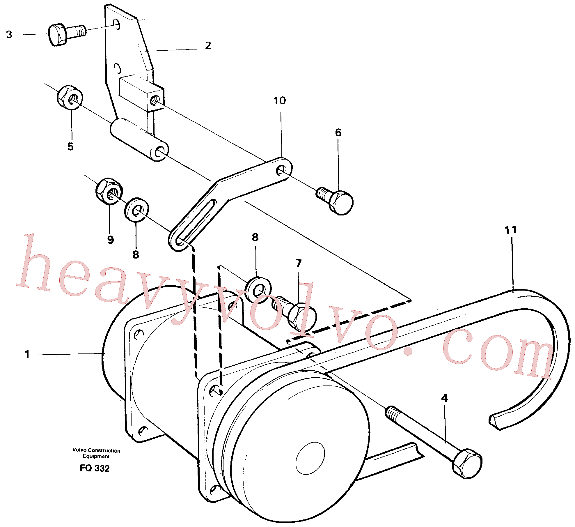 VOE14212834 for Volvo Compressor with fitting parts Cooling agent R12(FQ332 assembly)