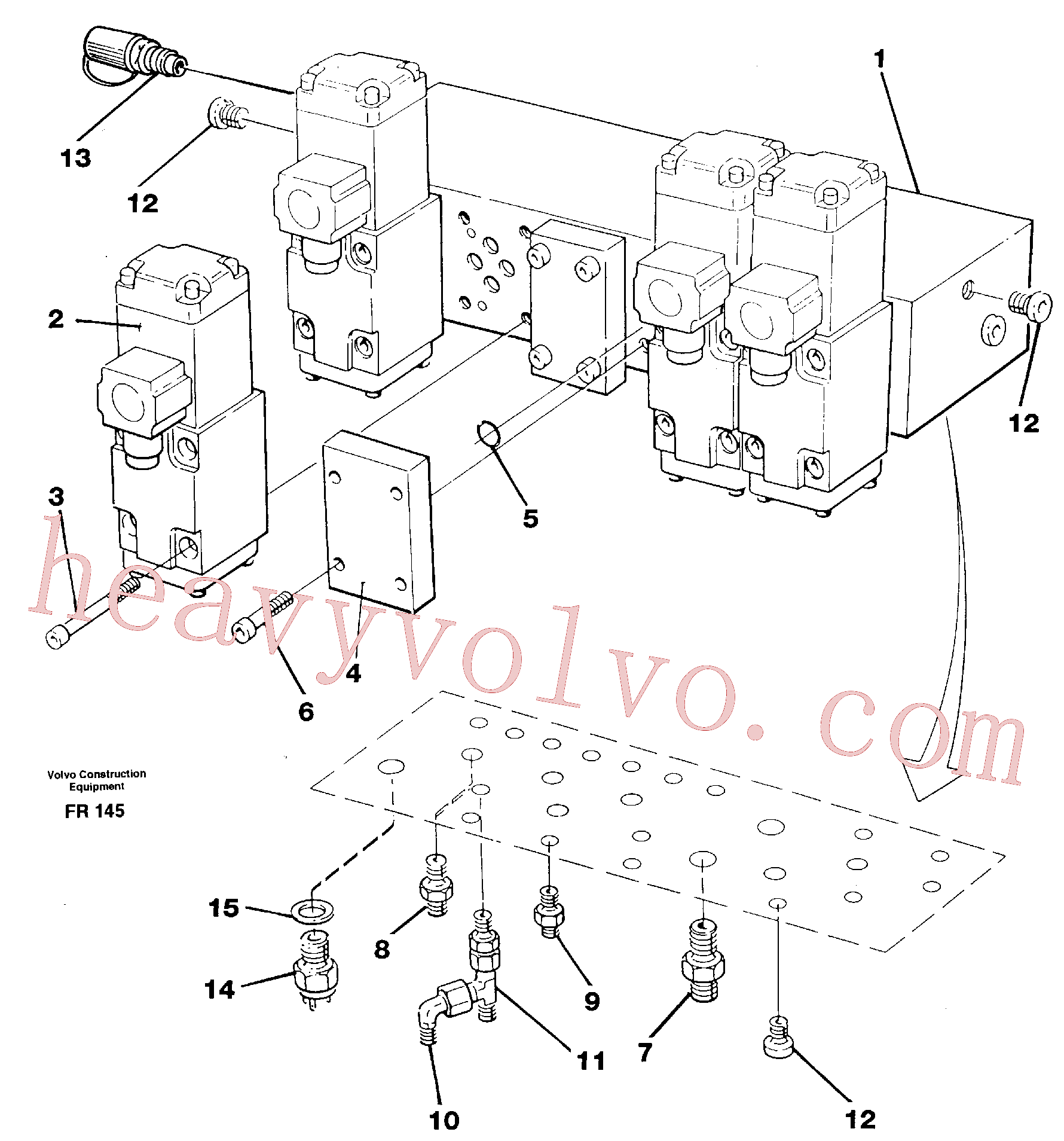 VOE14211899 for Volvo Stop control block(FR145 assembly)