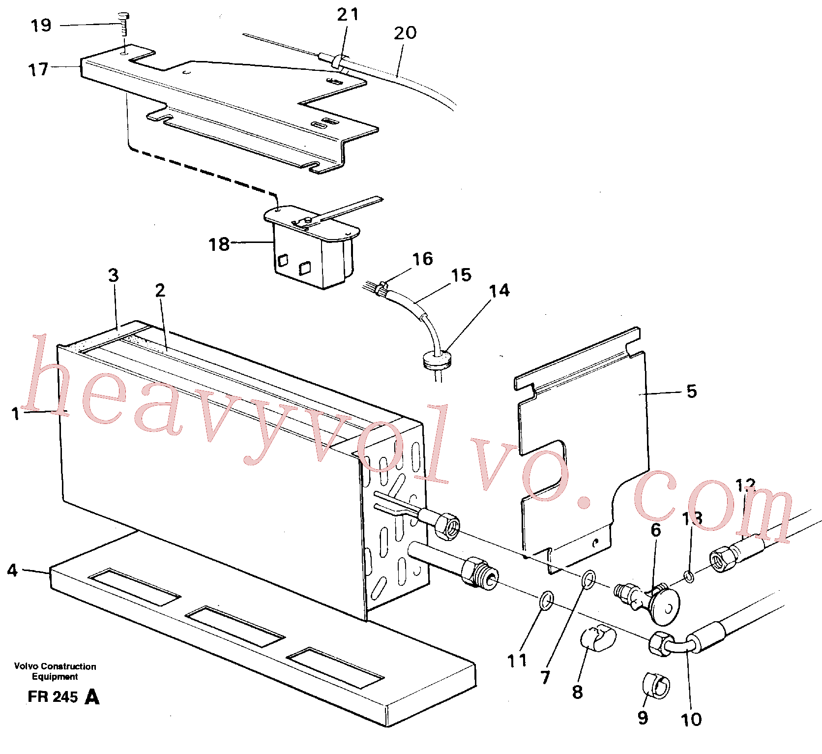 VOE14213545 for Volvo Evaporator with fitting parts Cooling agent R134 A(FR245A assembly)