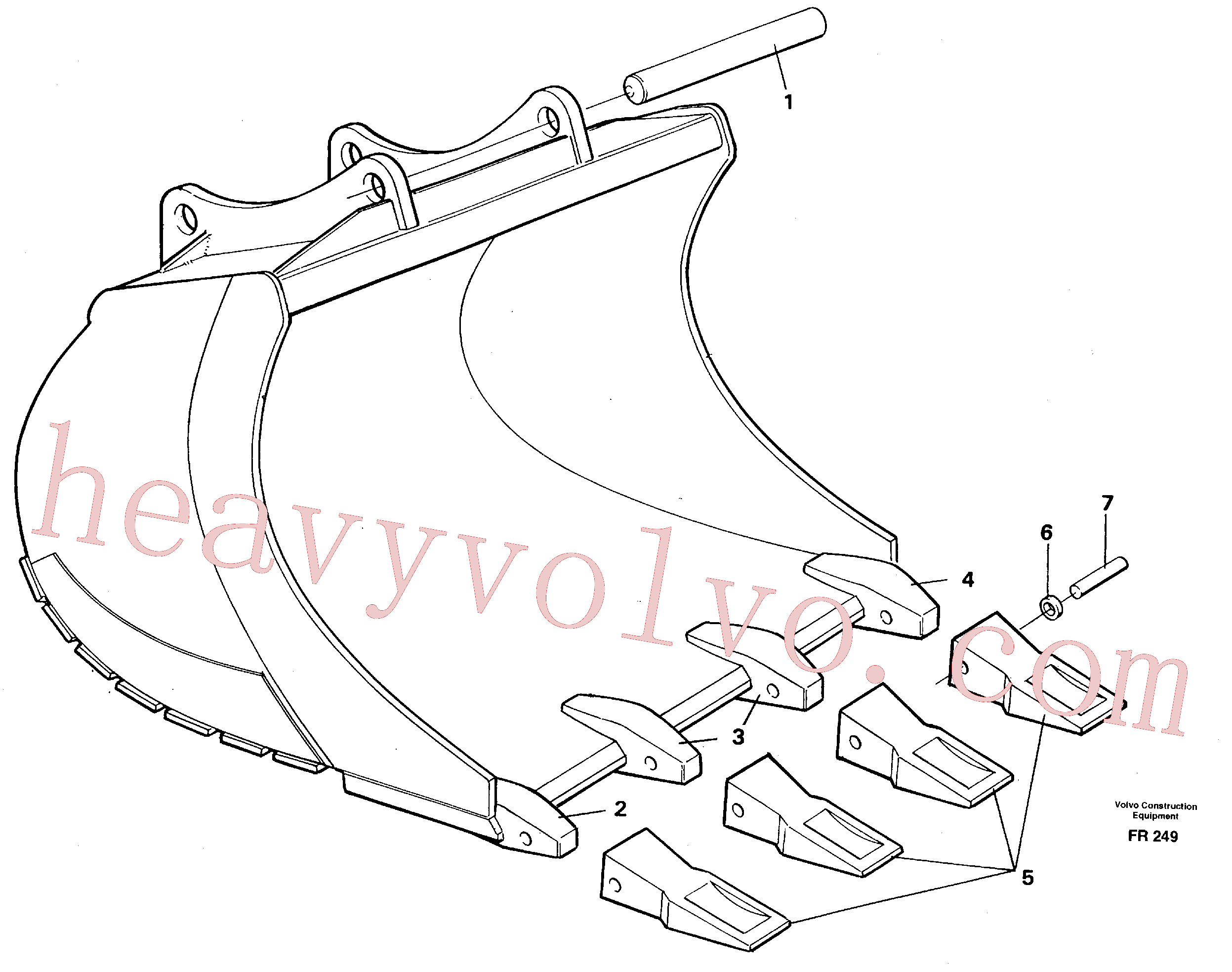 VOE14257786 for Volvo Buckets for Quickfit withplate cutting edges(FR249 assembly)