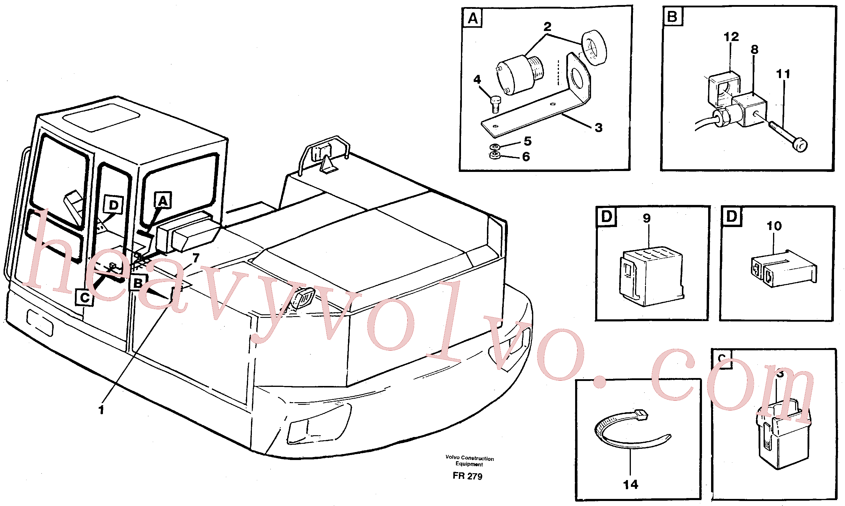 VOE14256456 for Volvo Electric installation for load limiting device(FR279 assembly)