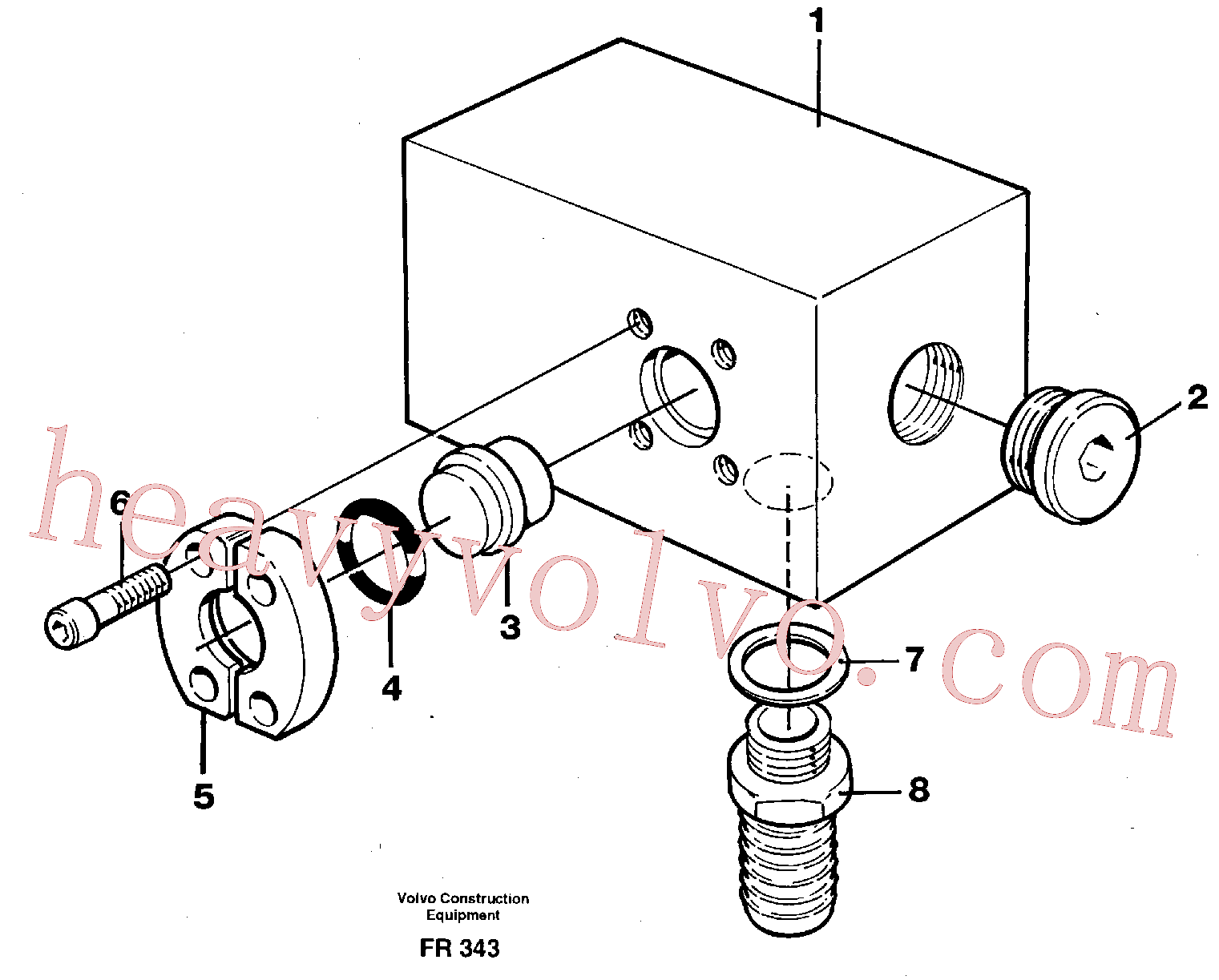 VOE14252134 for Volvo Adapter(FR343 assembly)