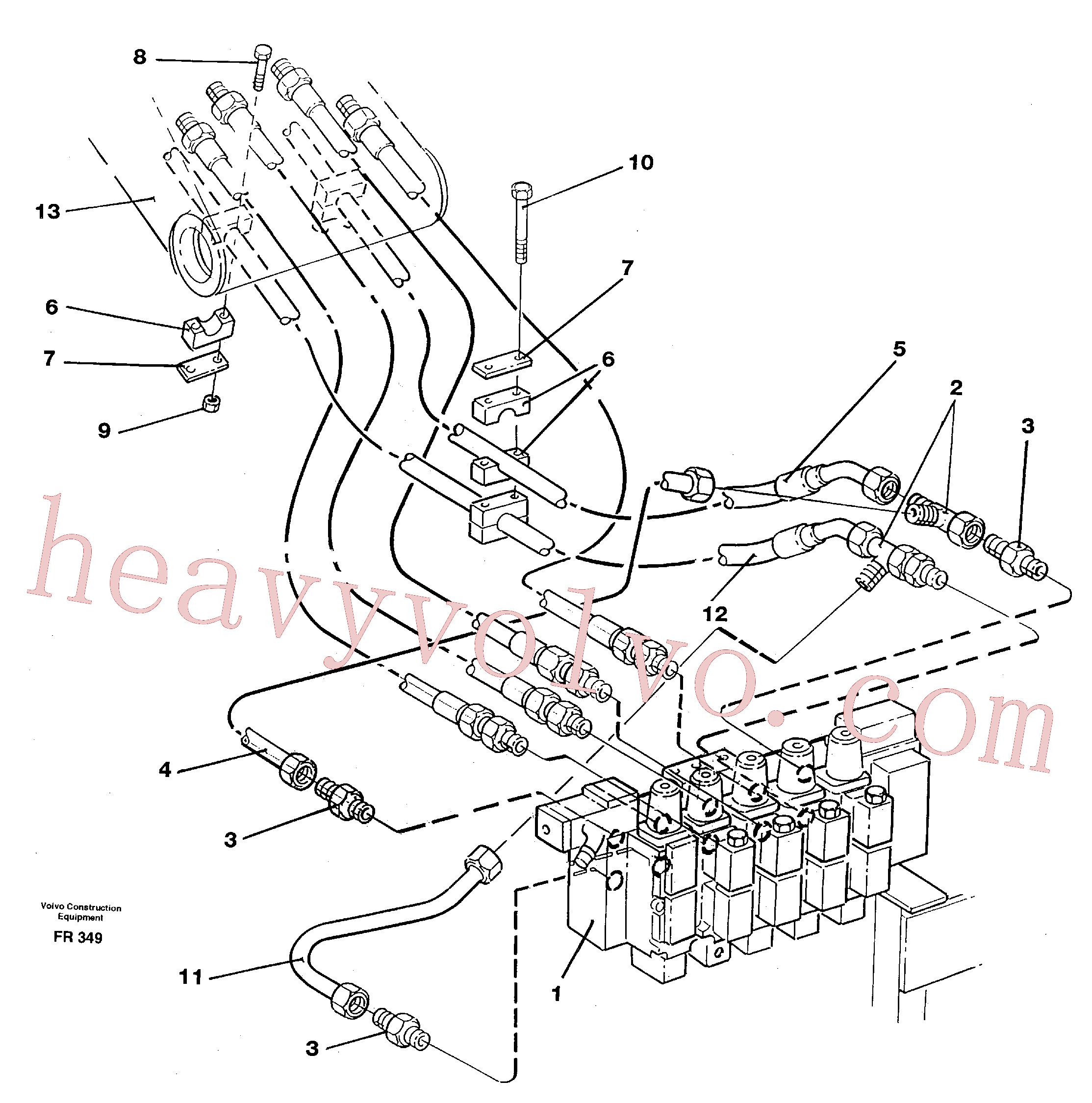 VOE14251059 for Volvo Hydraulic system, boom(FR349 assembly)