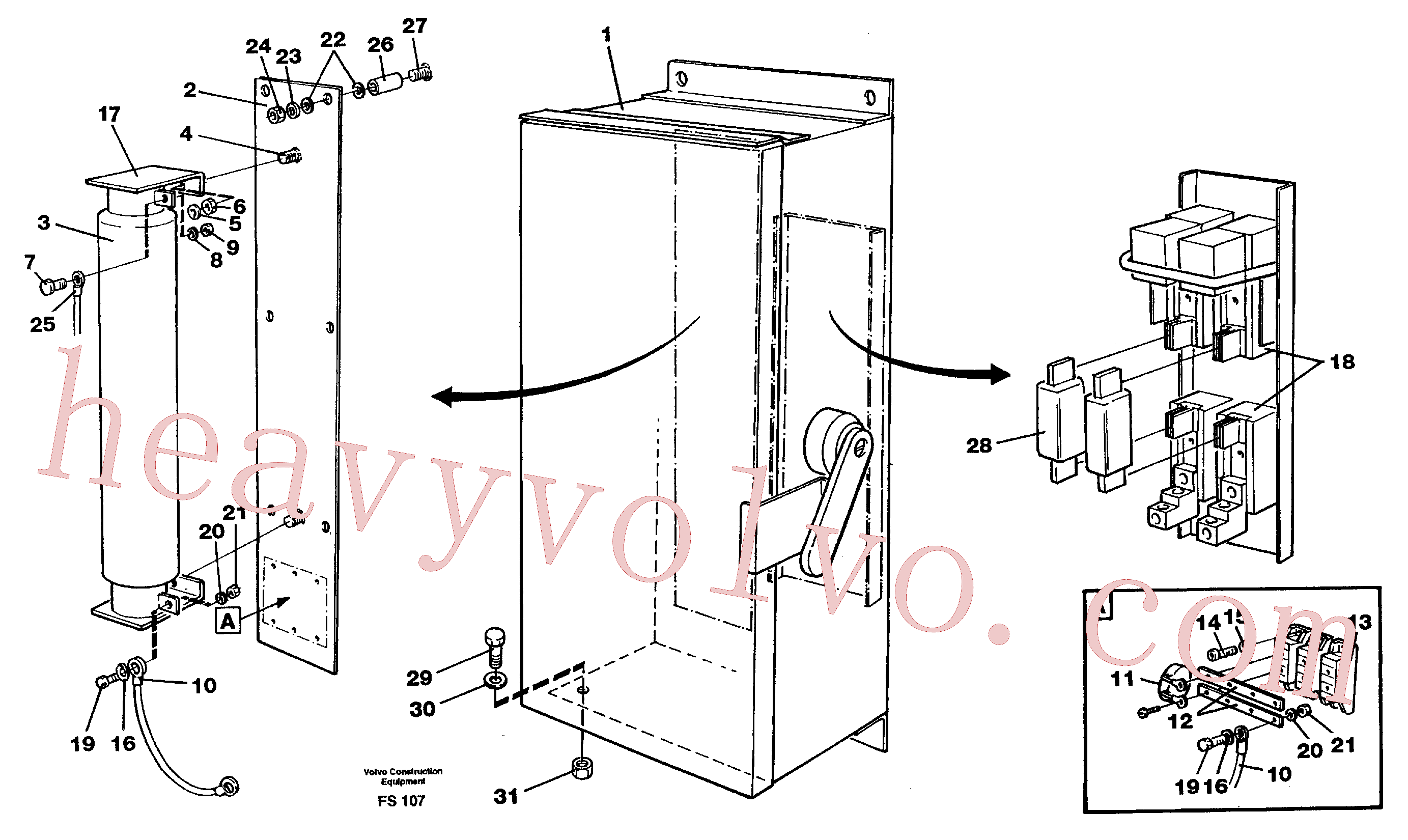 VOE11701883 for Volvo Magnet equipment Ohio, disconnector unit(FS107 assembly)