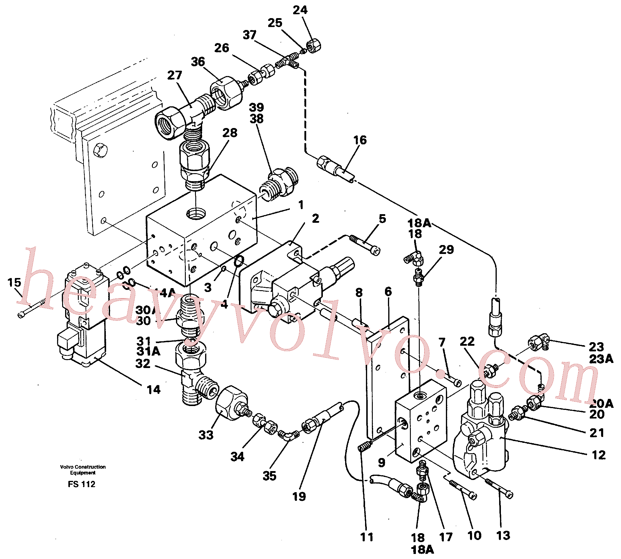 VOE14012487 for Volvo Magnetic equipment Ohio, Valve body(FS112 assembly)