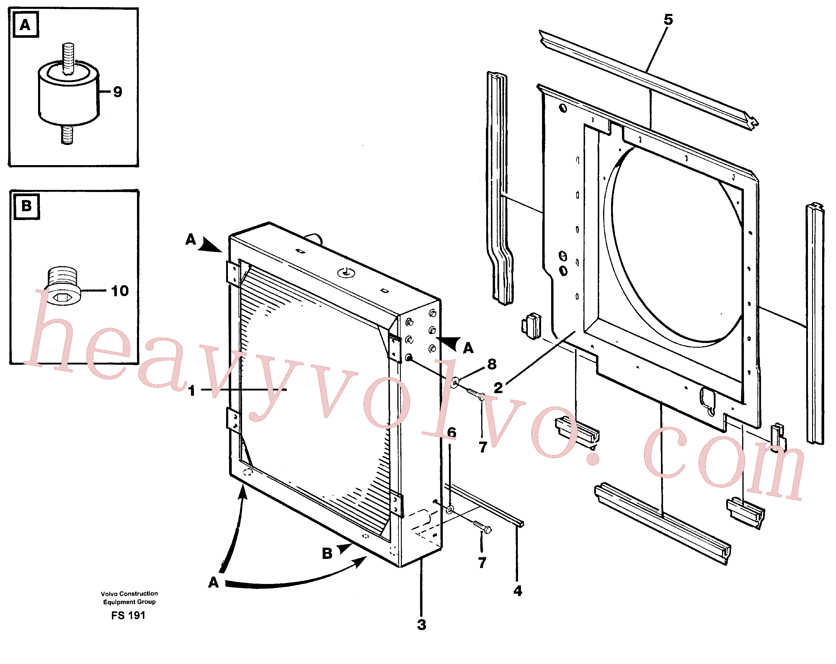 VOE14254221 for Volvo Radiator(FS191 assembly)