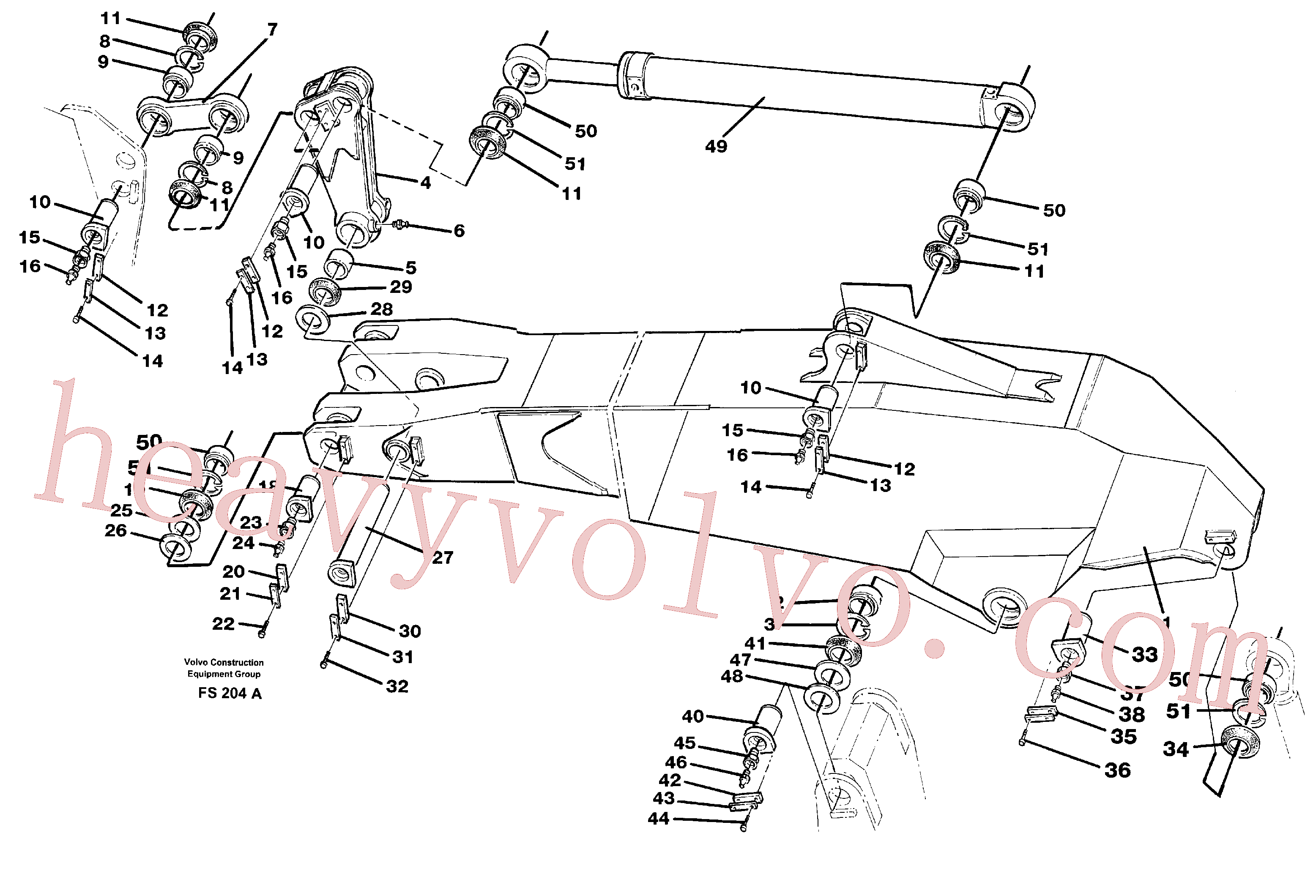 VOE14240240 for Volvo Dipper arm 2.50/3.50 m(FS204A assembly)