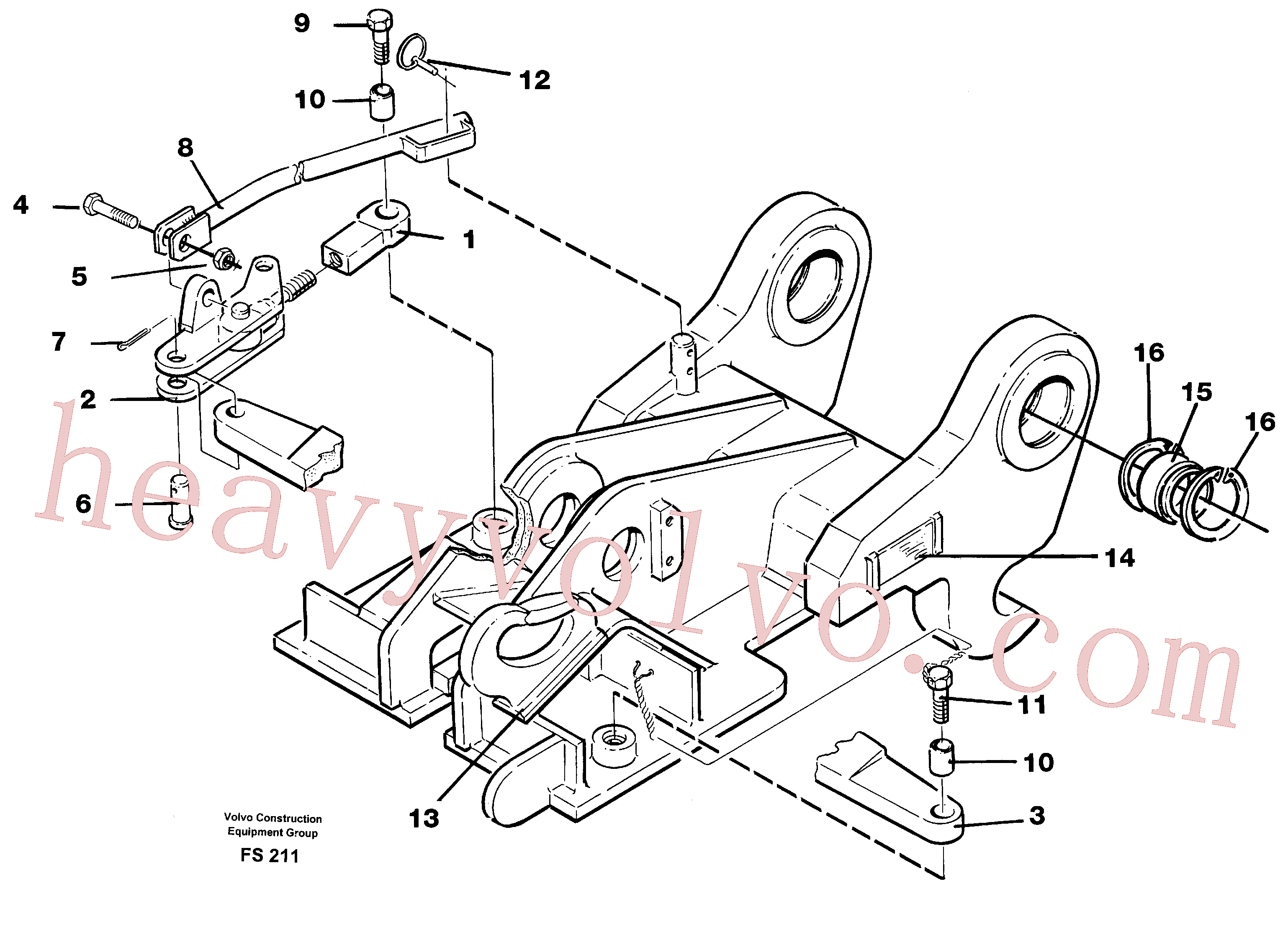 VOE14210837 for Volvo Quickfit, mechanical(FS211 assembly)