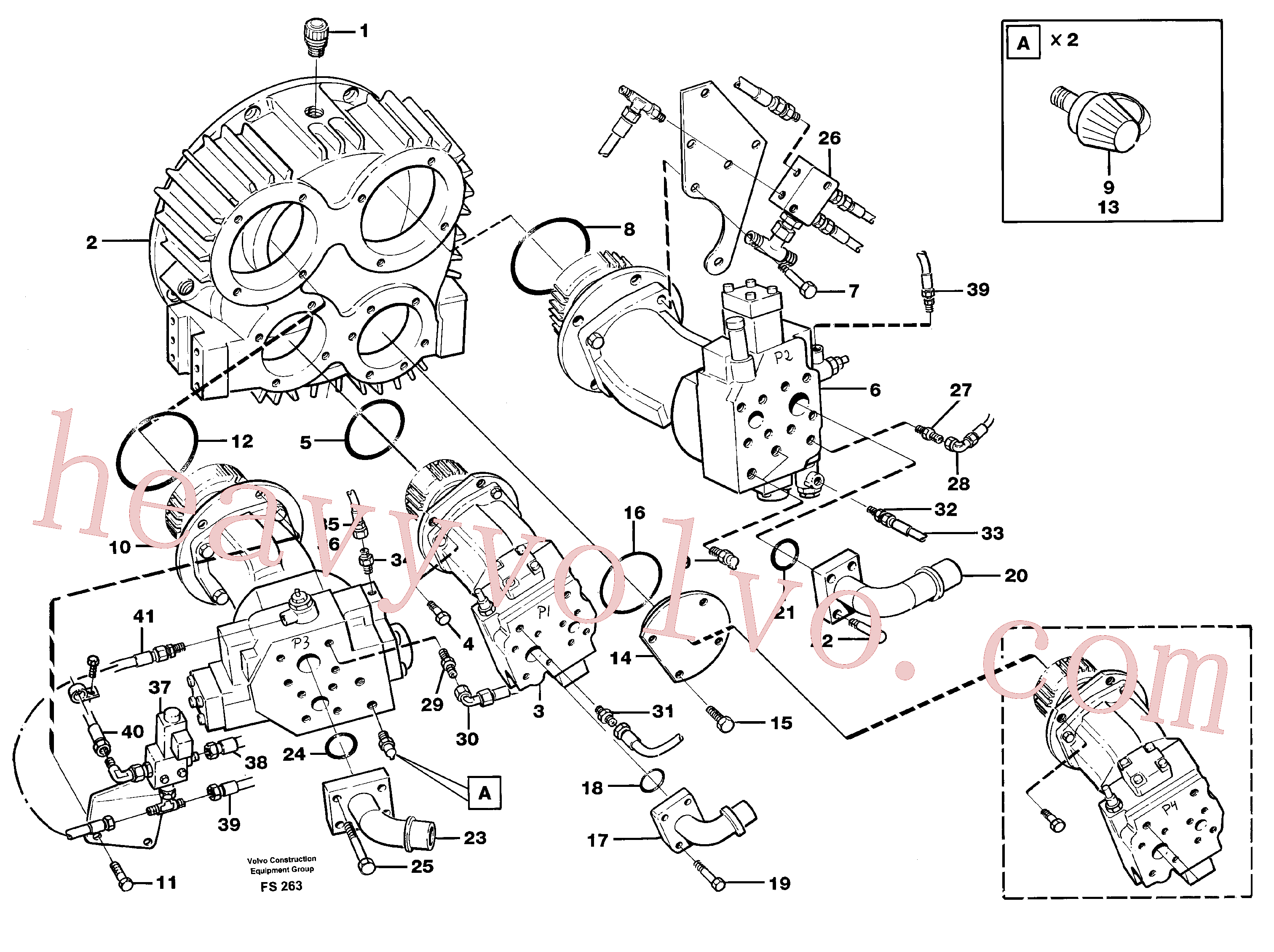 VOE14239988 for Volvo Pump installation(FS263 assembly)