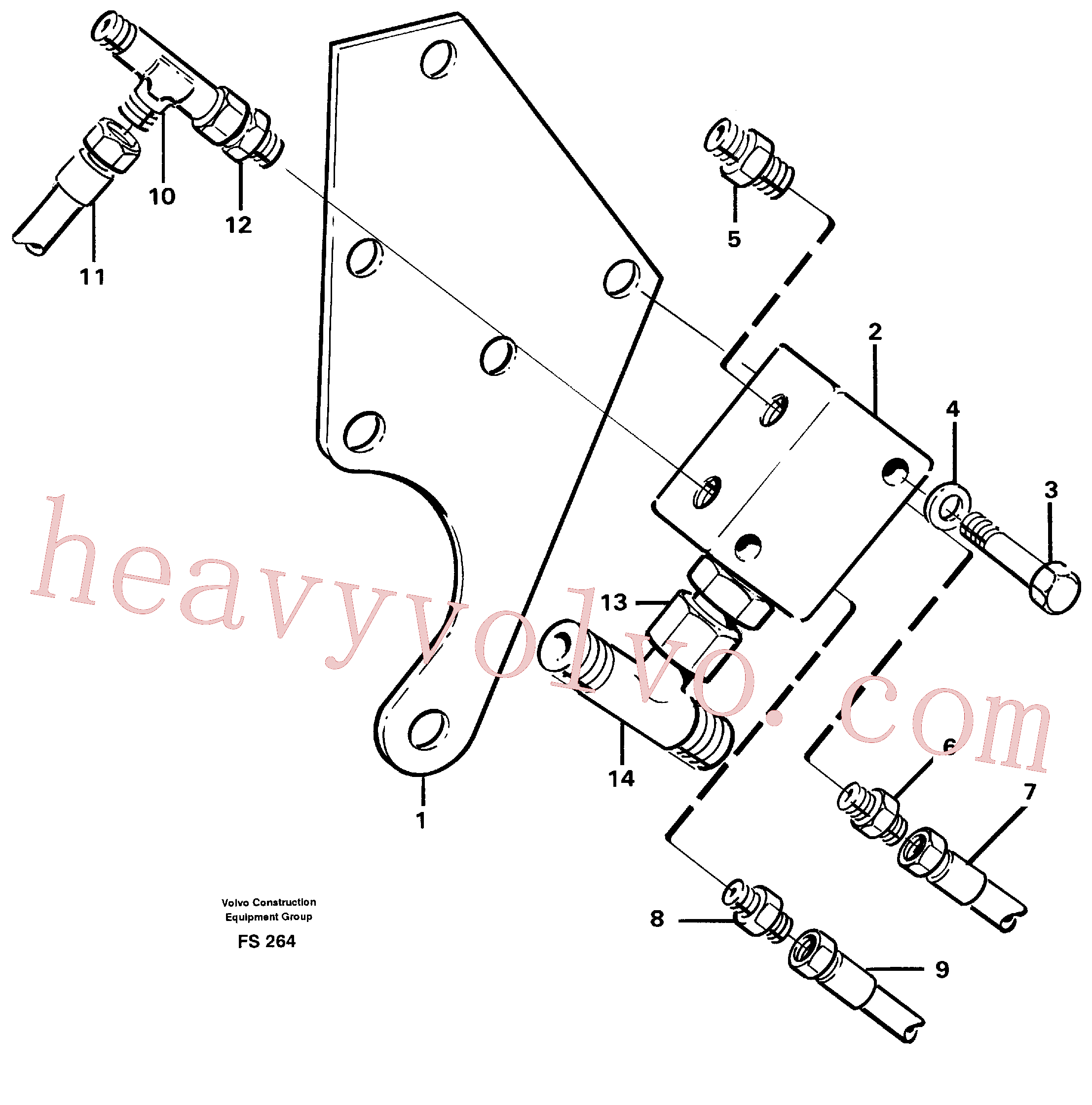 VOE14014594 for Volvo Connection board(FS264 assembly)