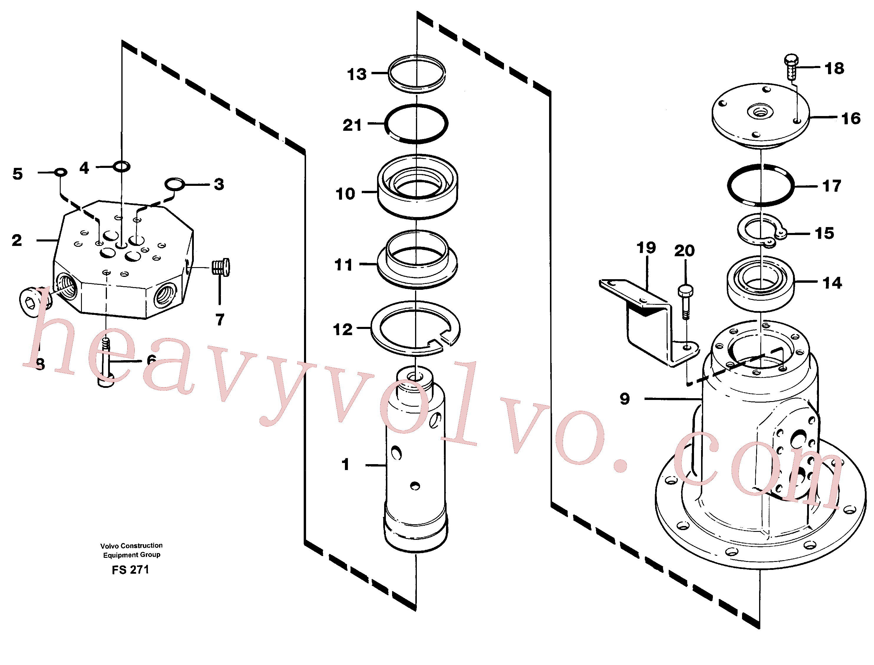 VOE14230084 for Volvo Turning joint(FS271 assembly)