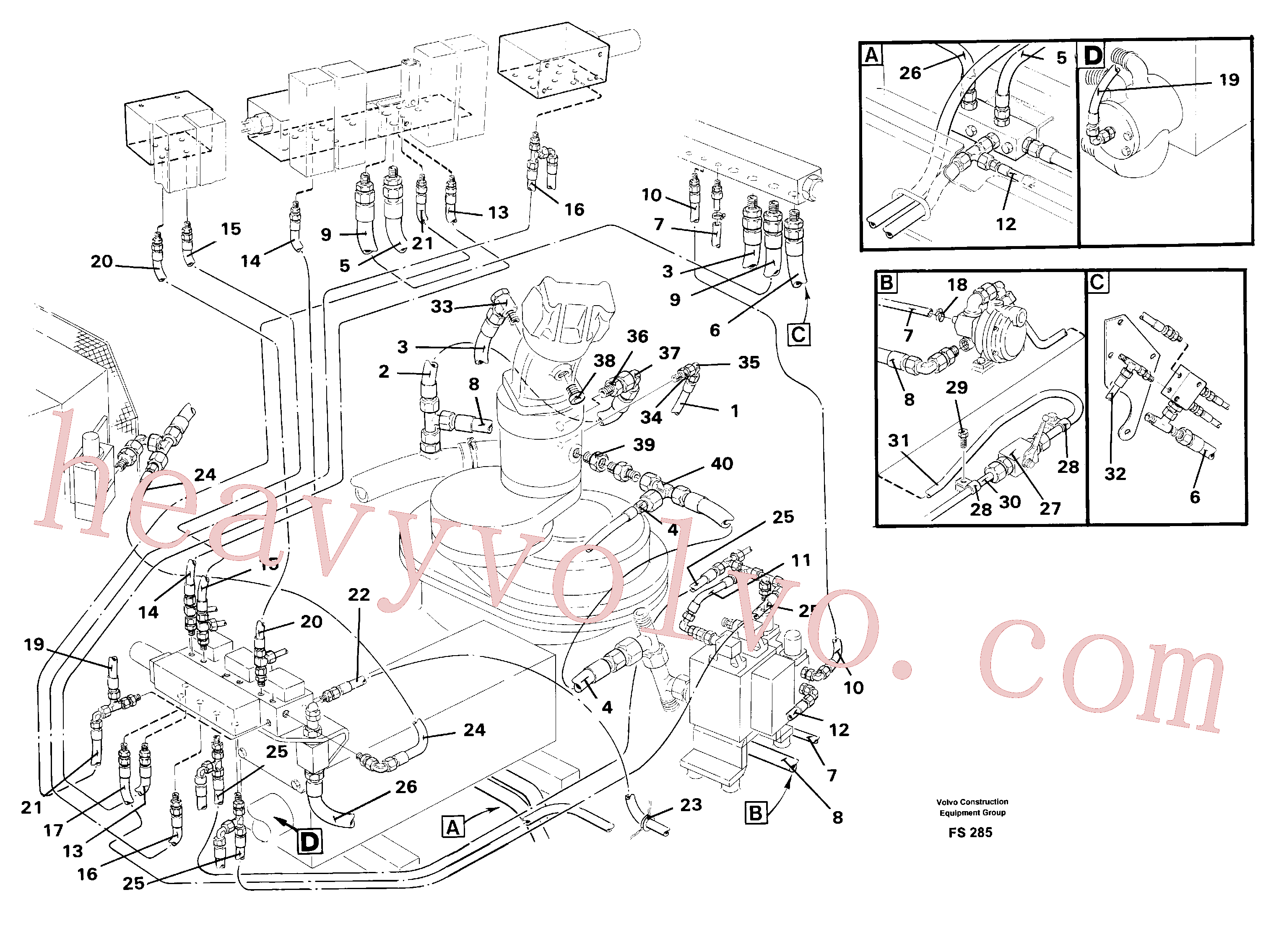 VOE14047306 for Volvo Servohydraulik, travel(FS285 assembly)