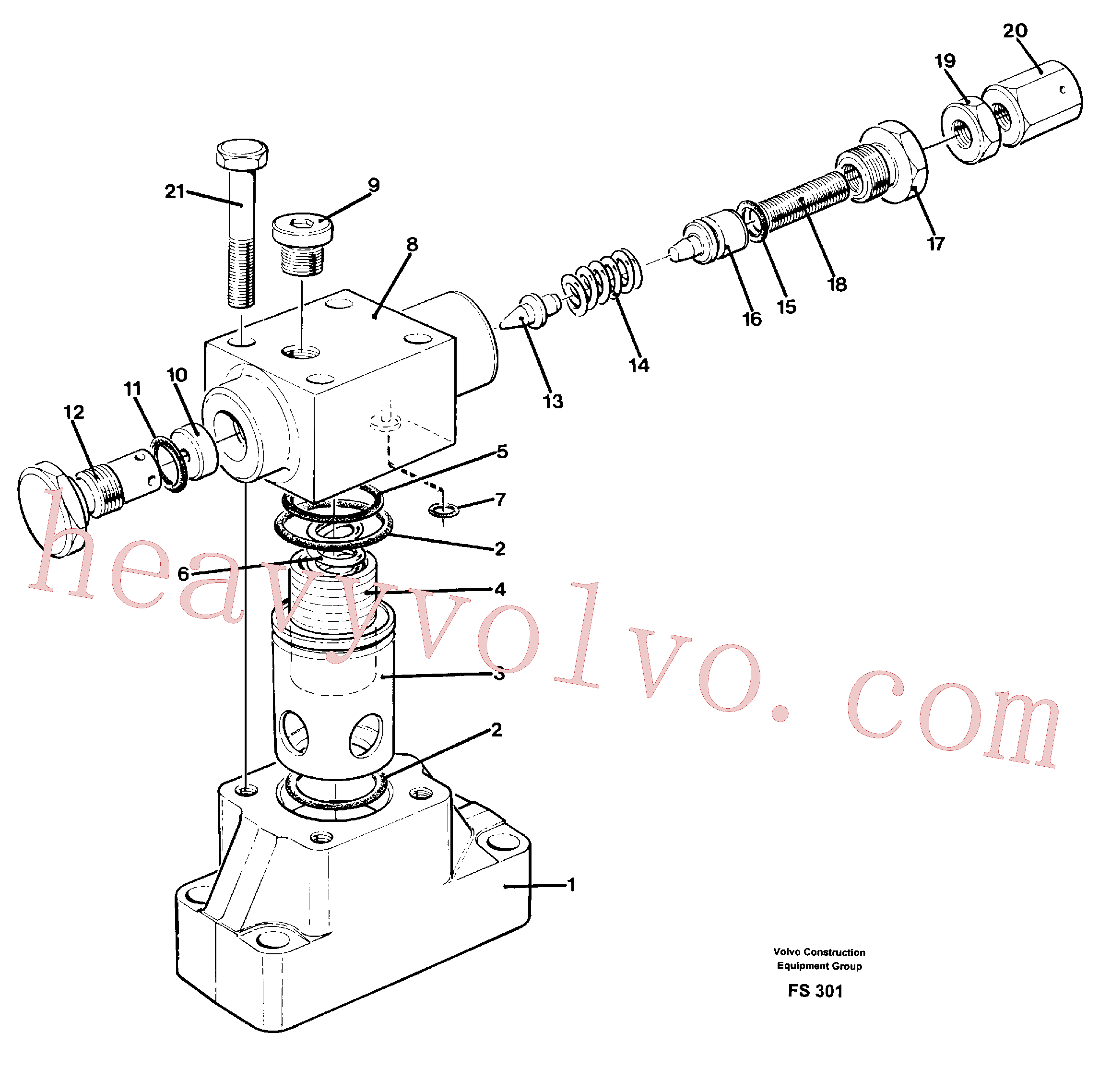 VOE14235232 for Volvo Pressure limiting valve(FS301 assembly)