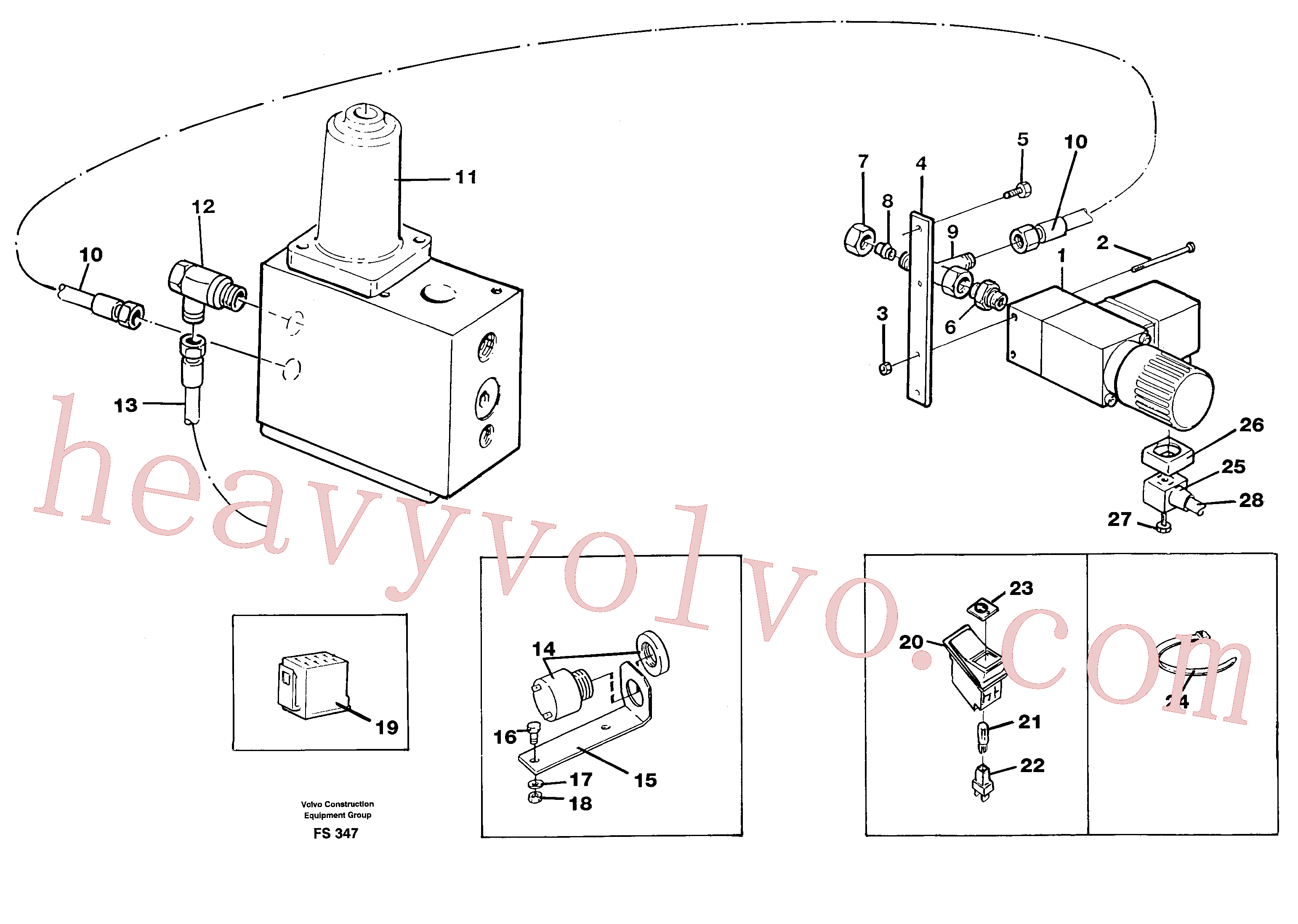 VOE14256456 for Volvo Overload protection(FS347 assembly)