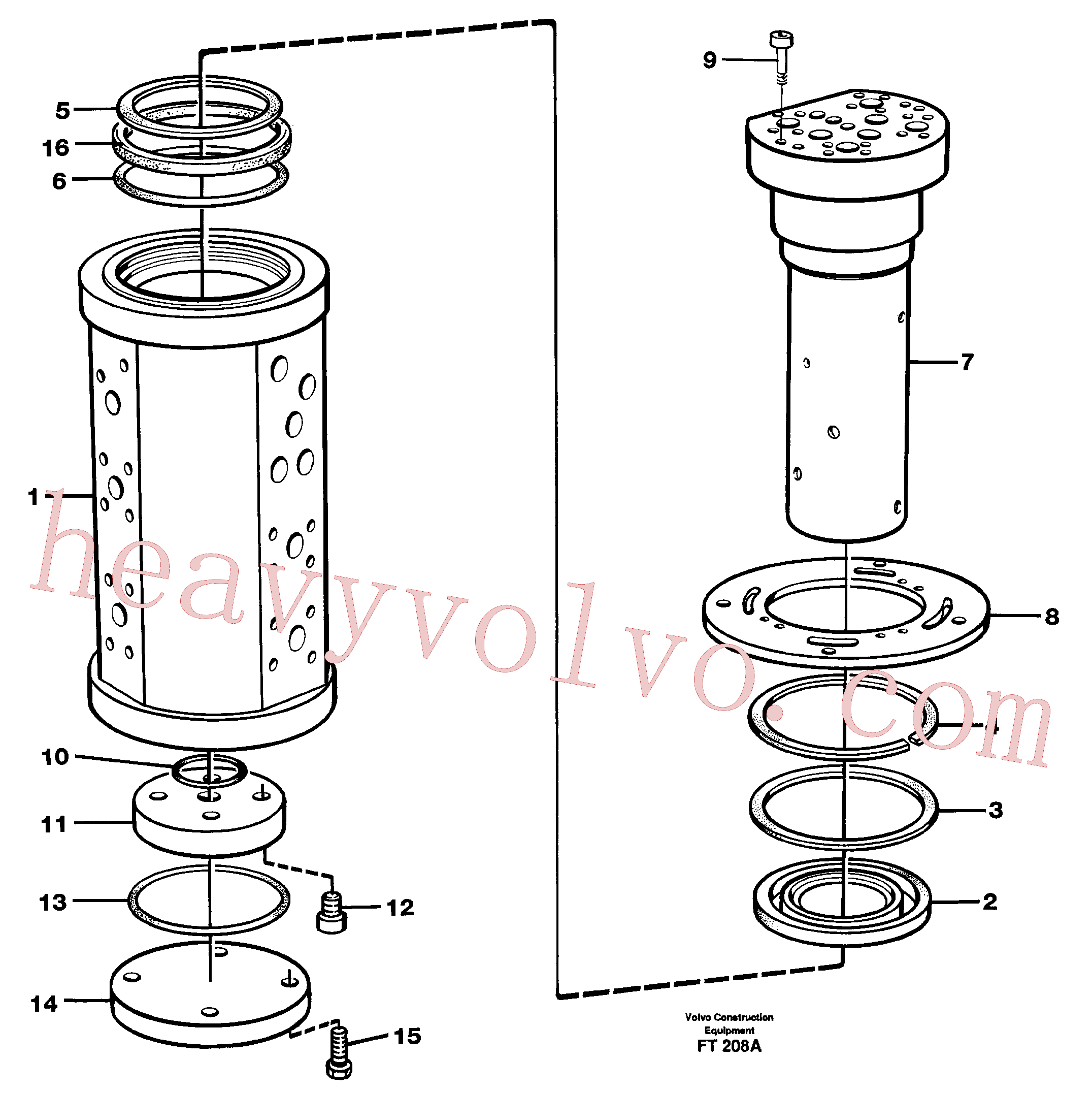 VOE978797 for Volvo Turning joint(FT208A assembly)