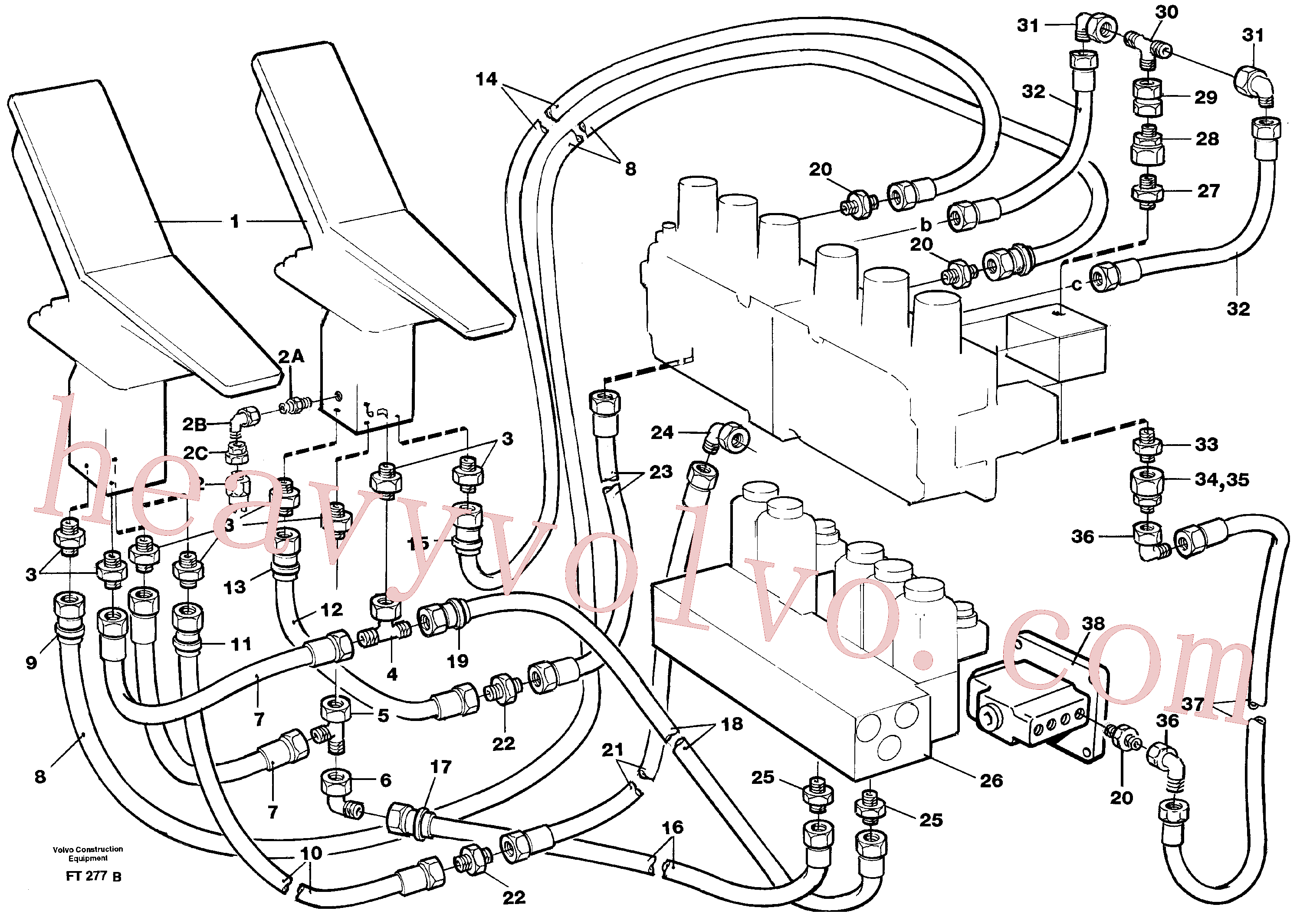 VOE14213730 for Volvo Servohydraulik, travel(FT277B assembly)