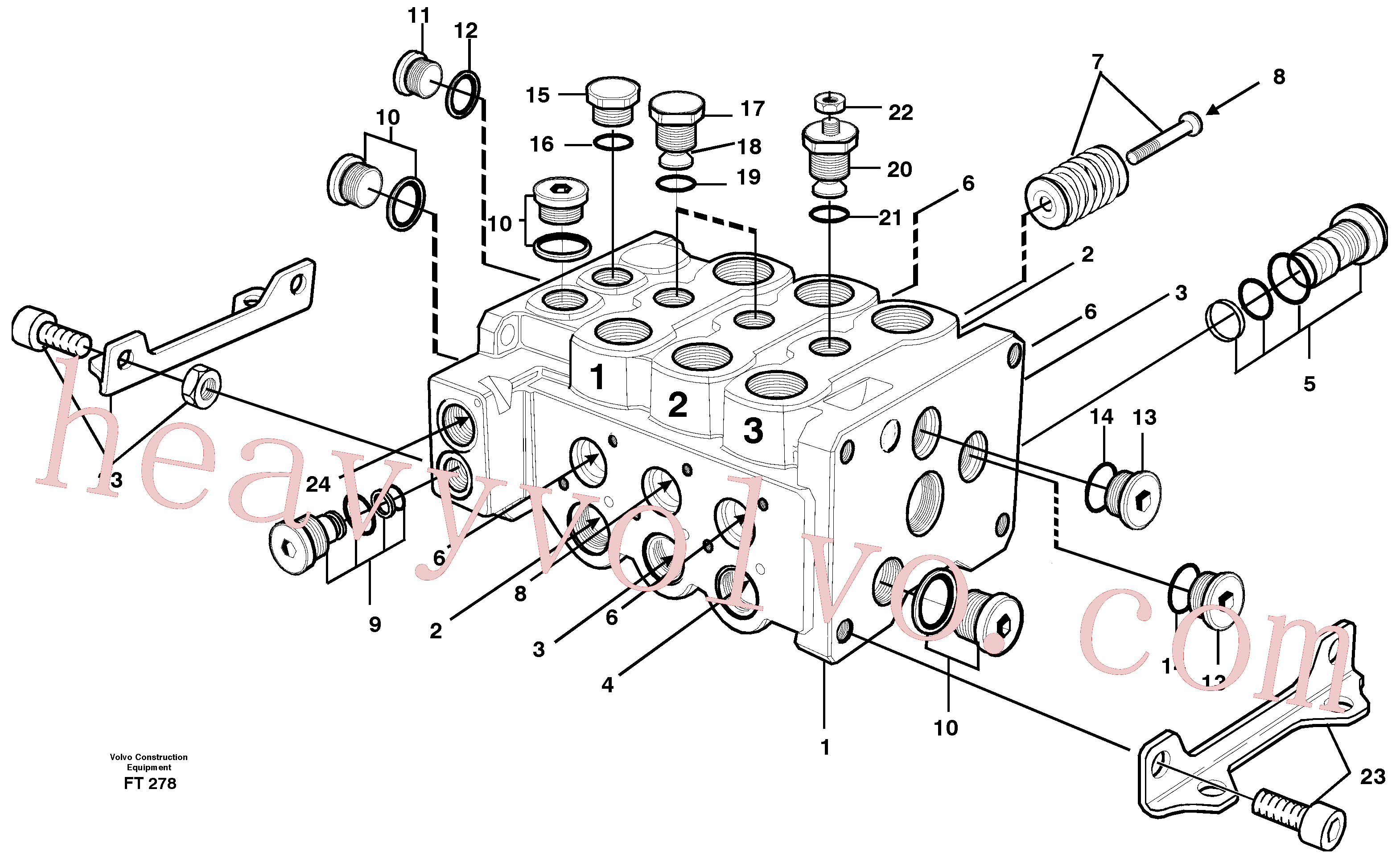 VOE6213009 for Volvo Control block(FT278 assembly)