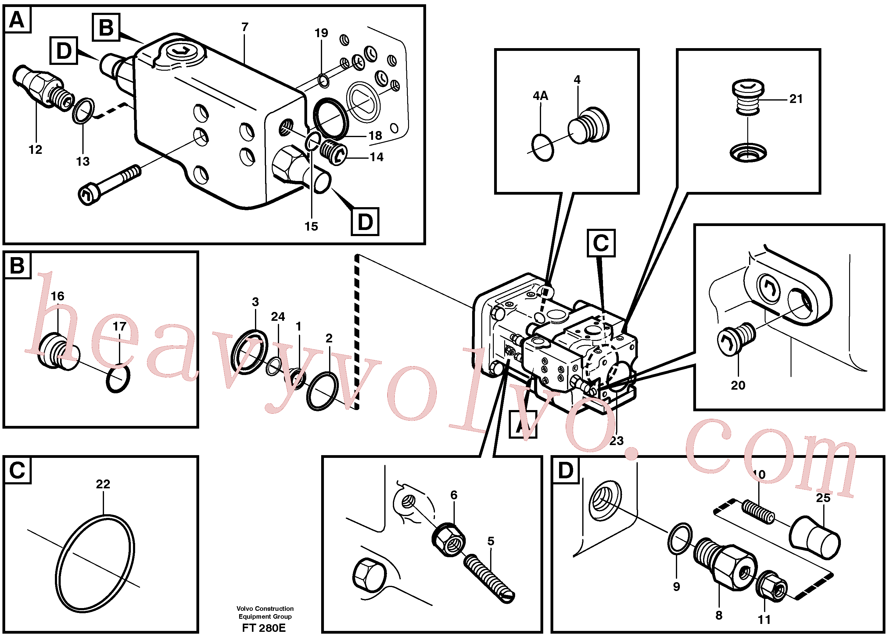 VOE11702670 for Volvo Hydraulic pump(FT280E assembly)