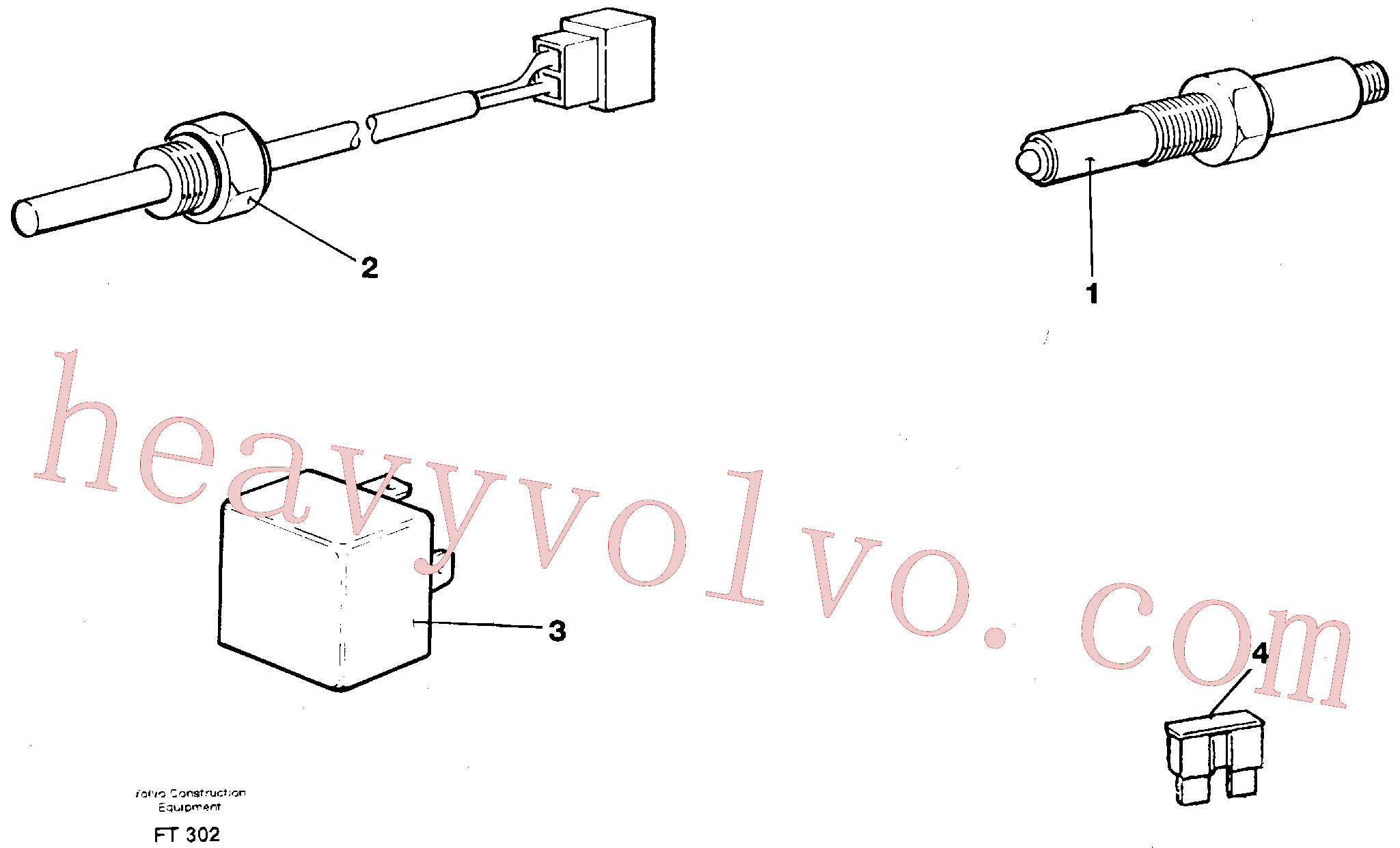 VOE14345270 for Volvo Level guards, sensor and relays(FT302 assembly)