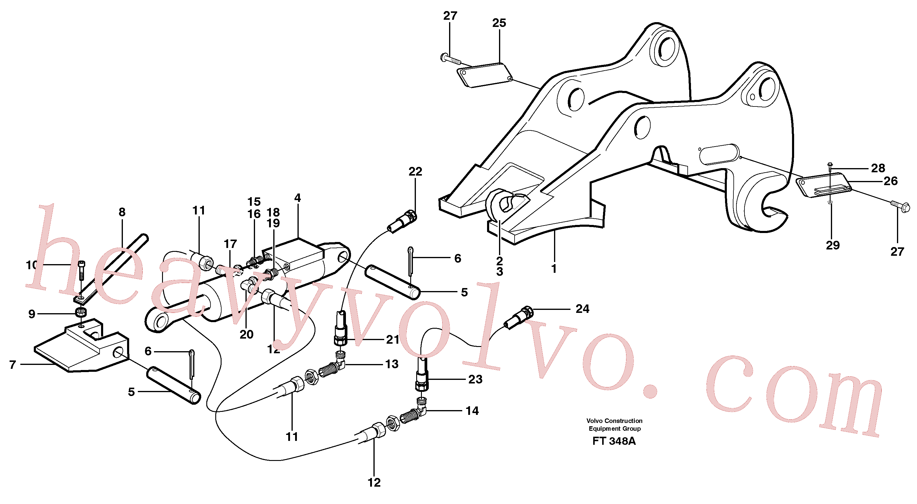 VOE14310009 for Volvo Quickfit, hydraulic(FT348A assembly)