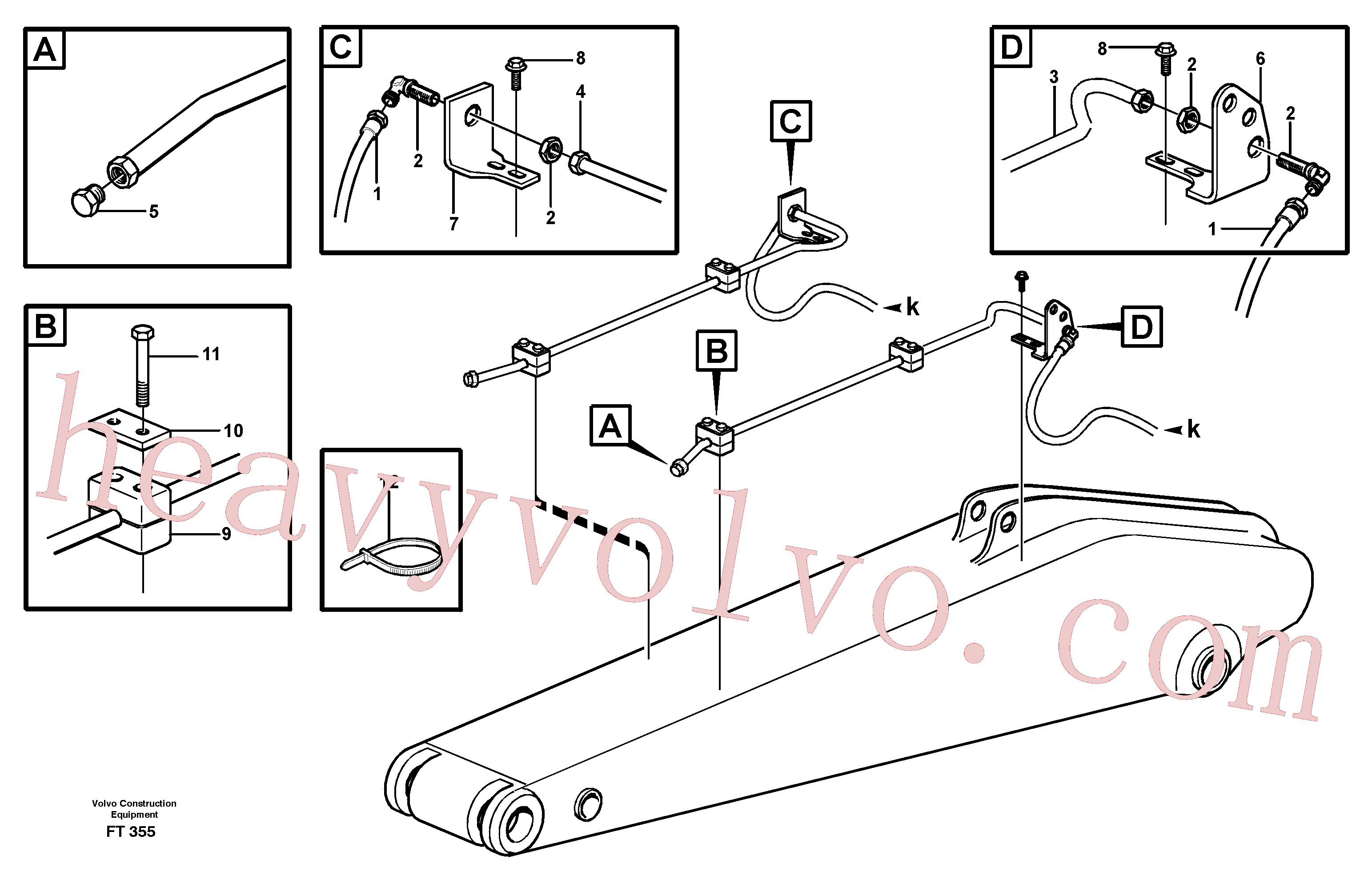 VOE14310005 for Volvo Slope bucket and grab equipment(FT355 assembly)