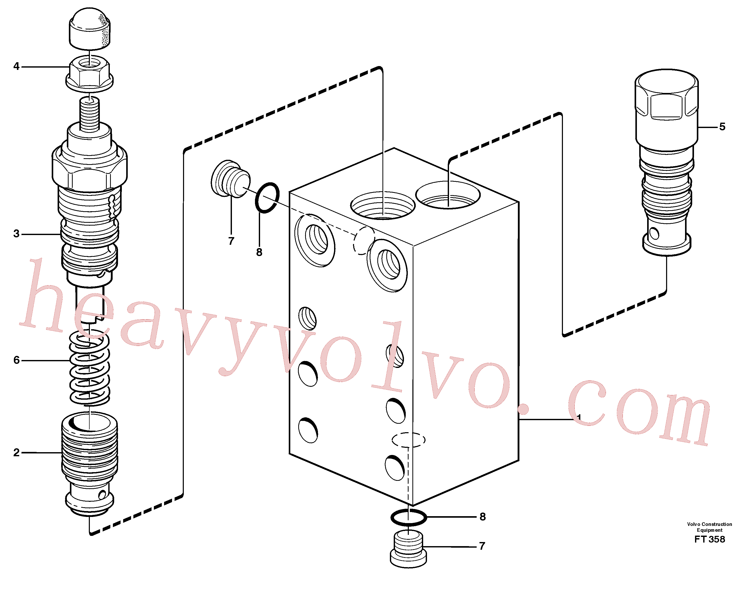 VOE14345335 for Volvo inhibitor valve(FT358 assembly)