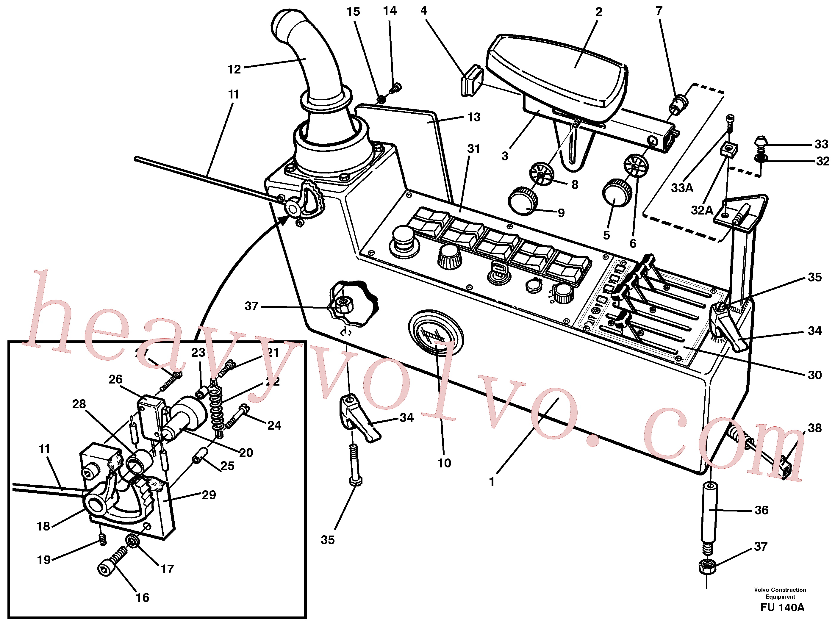 VOE969423 for Volvo Side panel, left(FU140A assembly)