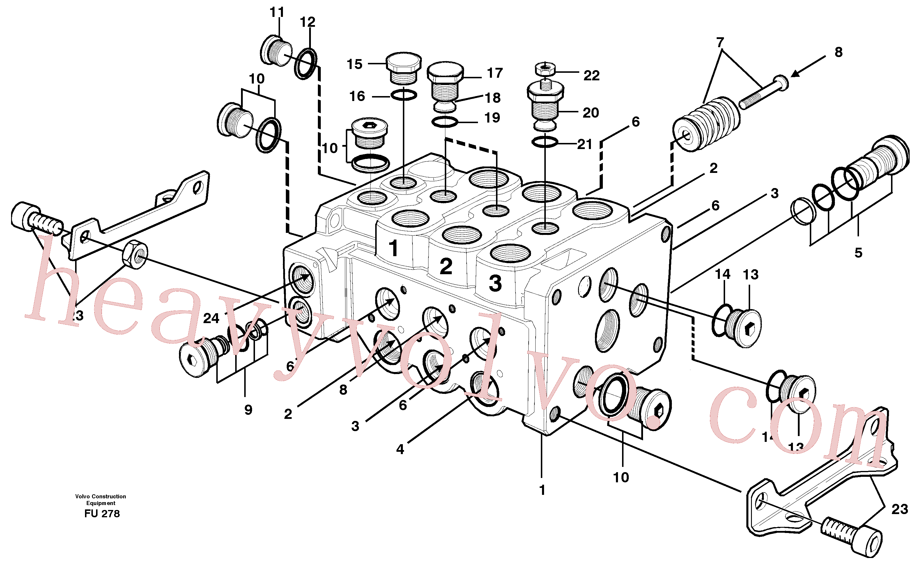 VOE6213009 for Volvo Control block(FU278 assembly)