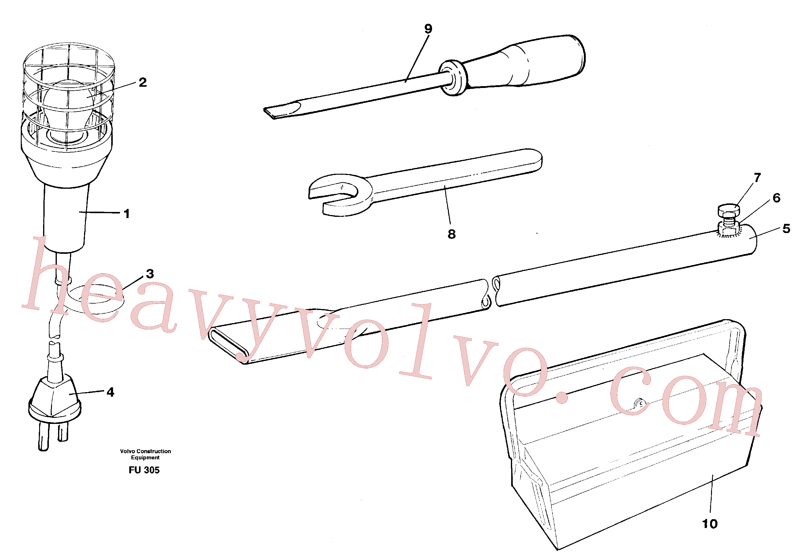 VOE962074 for Volvo Tool kit(FU305 assembly)